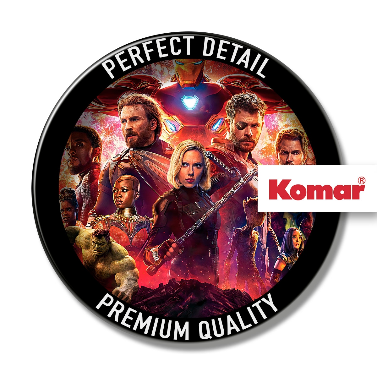 Komar Fototapete »Avengers-Infinity-War-Movie-Poster - Grösse 184 x 254 cm«, bedruckt, Kinderzimmer