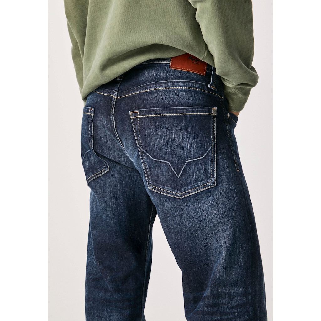 Pepe Jeans Straight-Jeans »KINGSTON ZIP«, in 5-Pocket-Form