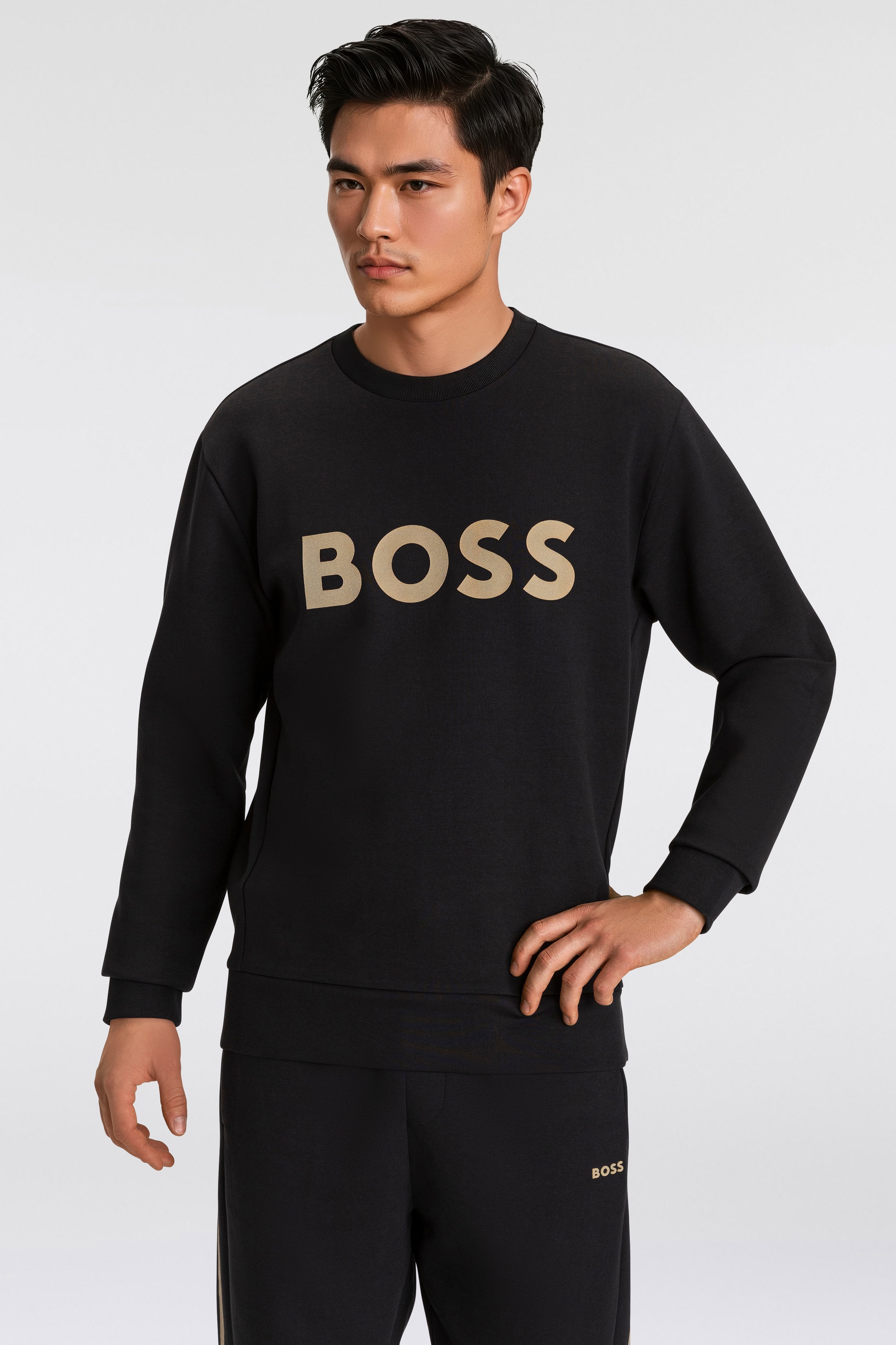 BOSS GREEN Sweatshirt »Salbo«, mit Logodruck