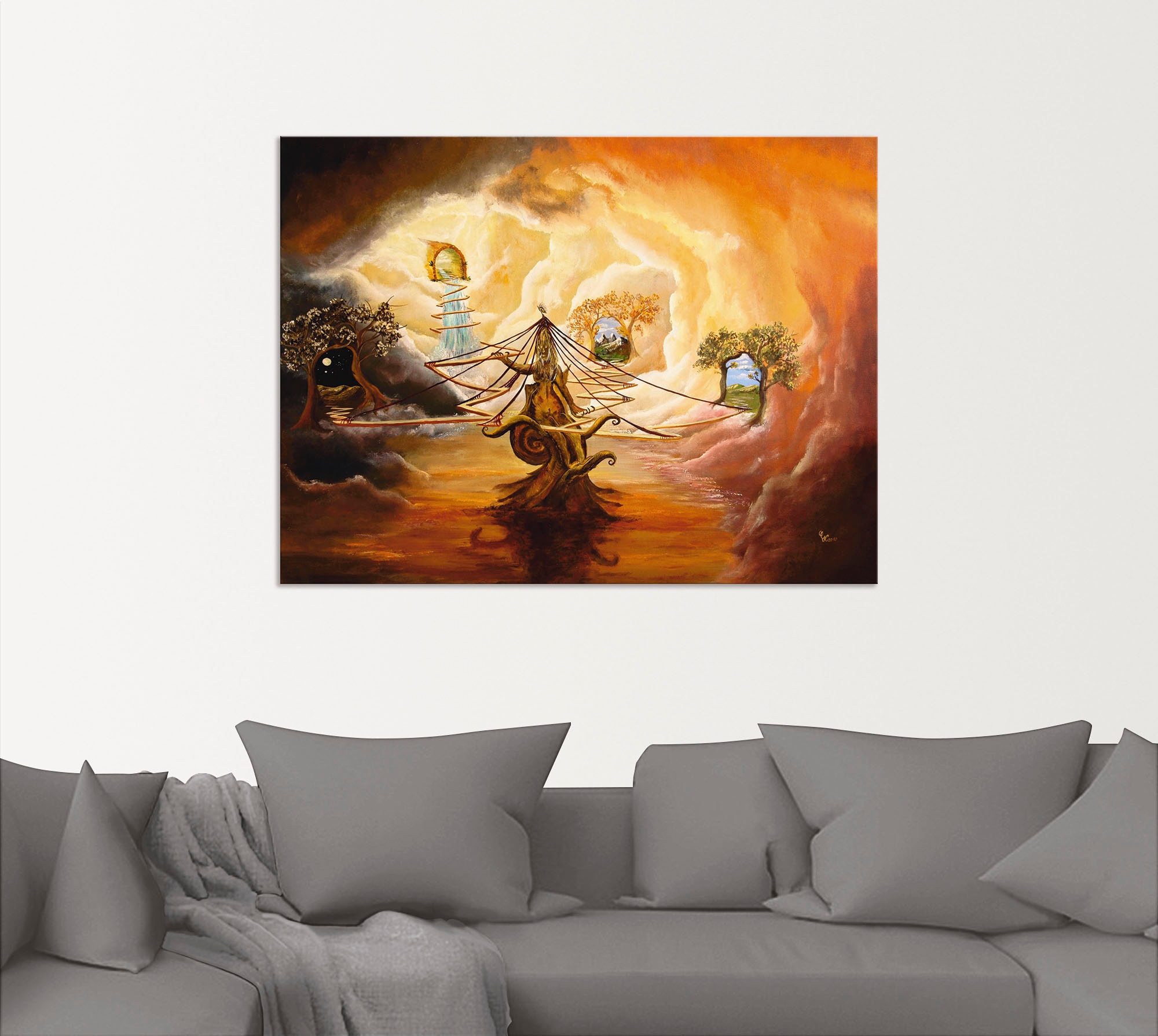 Artland Wandbild »Vernebelte Wege«, Landschaften, (1 St.), als Alubild, Leinwandbild, Wandaufkleber oder Poster in versch. Grössen