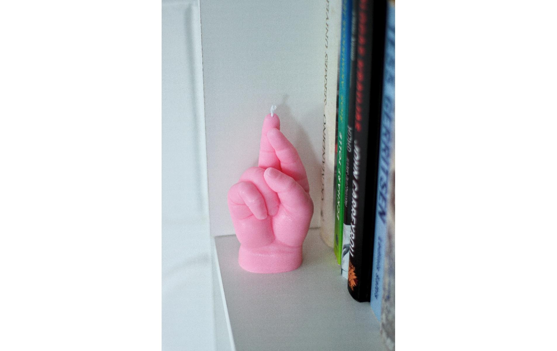 Formkerze »Mandatus Candle Hand Baby Crossed Fingers«