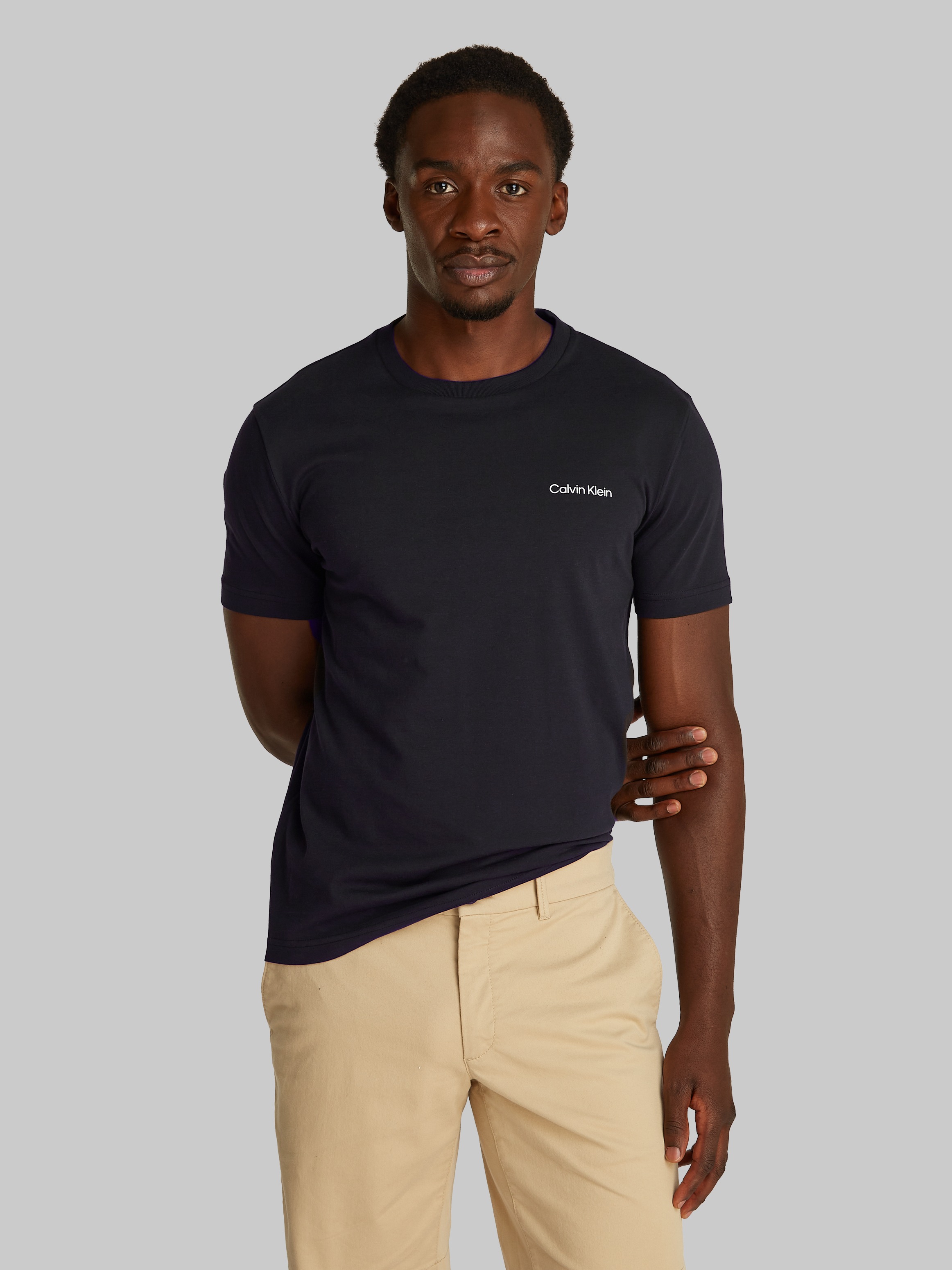 Calvin Klein T-Shirt »CP-LINEAR BOX LOGO T-SHIRT« in Unifarbe