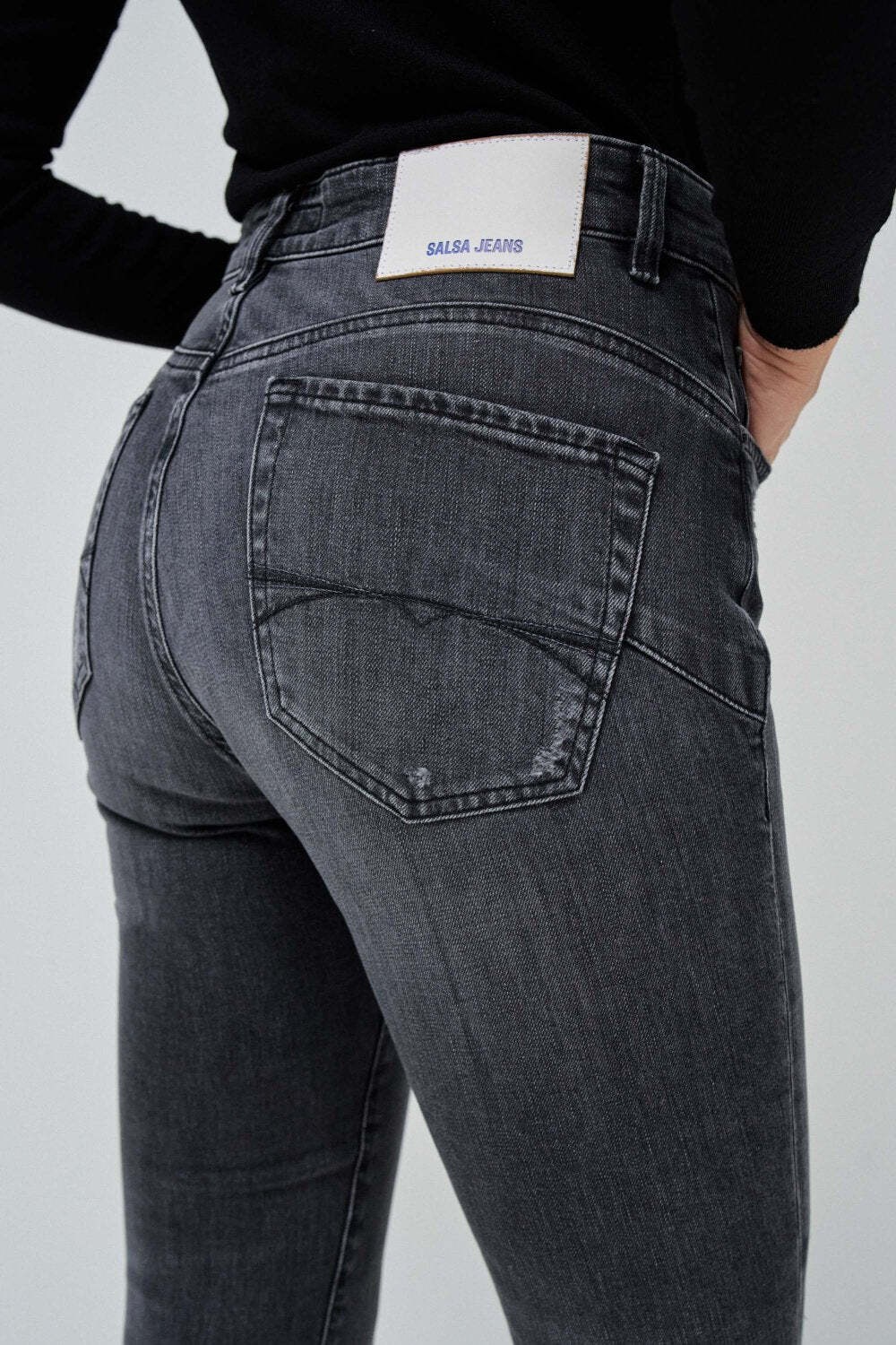 Salsa Skinny-fit-Jeans »Salsa Jeans Jeans Faith Destroyed Black«