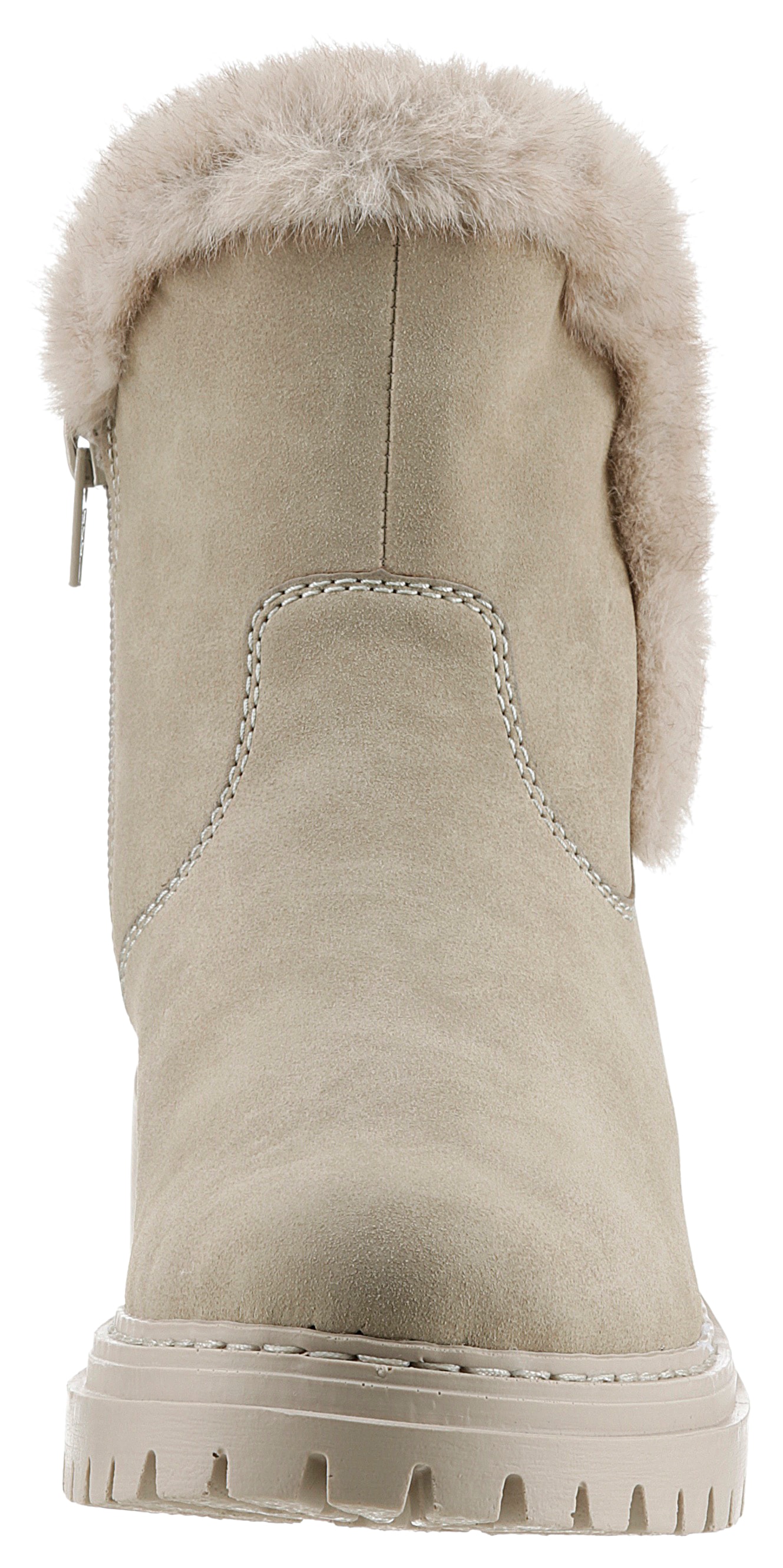Rieker Winterstiefelette, Winterboots, Profilsohle, Blockabsatz, mit Innen-Reissverschluss