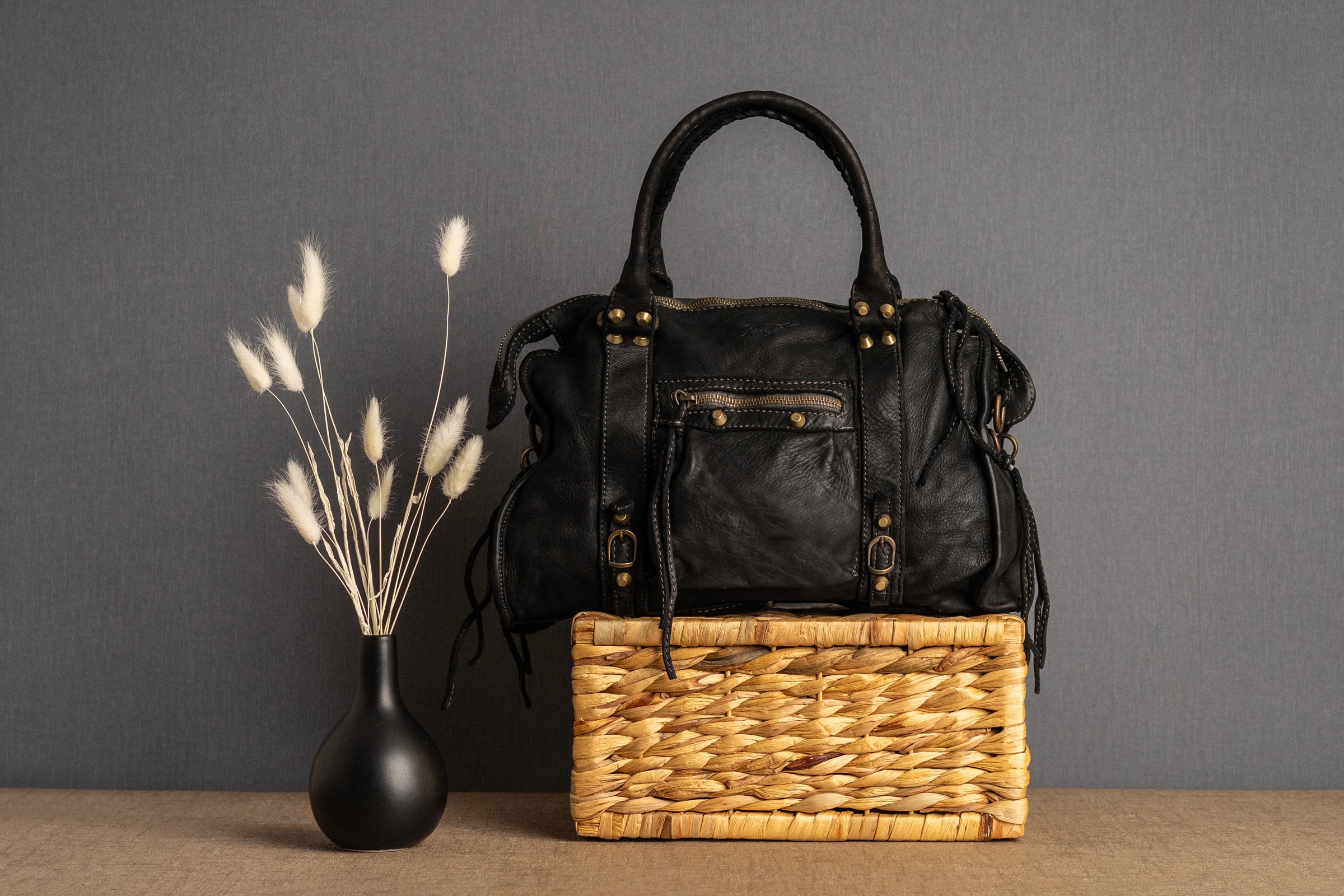 Samantha Look Shopper, echt Leder, Made in Italy