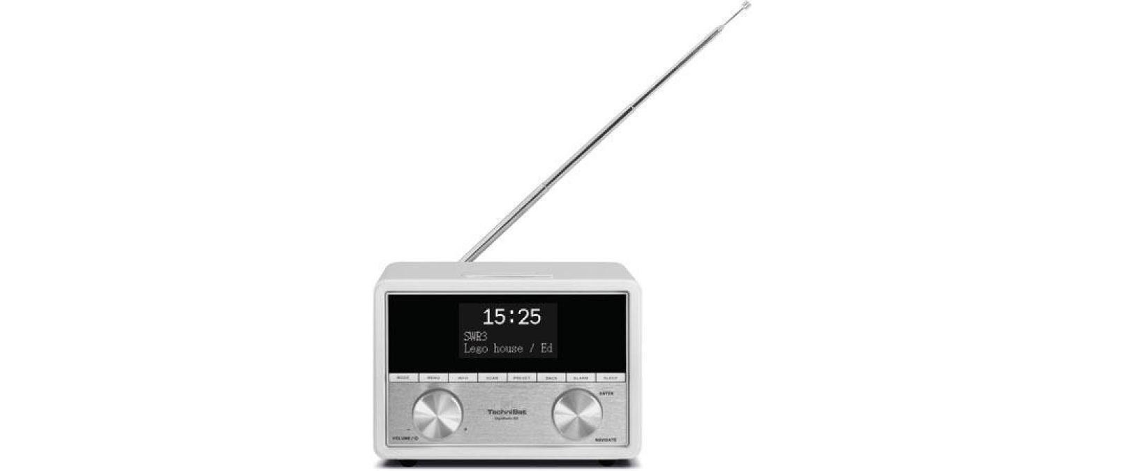 TechniSat Digitalradio (DAB+) »80 Weiss«, (Digitalradio (DAB+)-FM-Tuner)