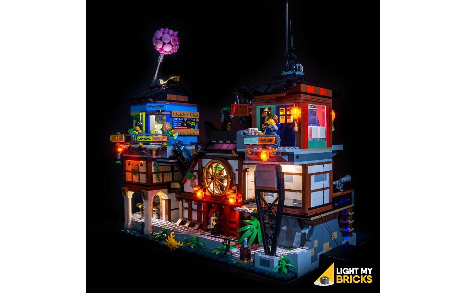 Konstruktionsspielsteine »LEGO Ninjago City Docks #70657 Light Kit«, (59 St.)