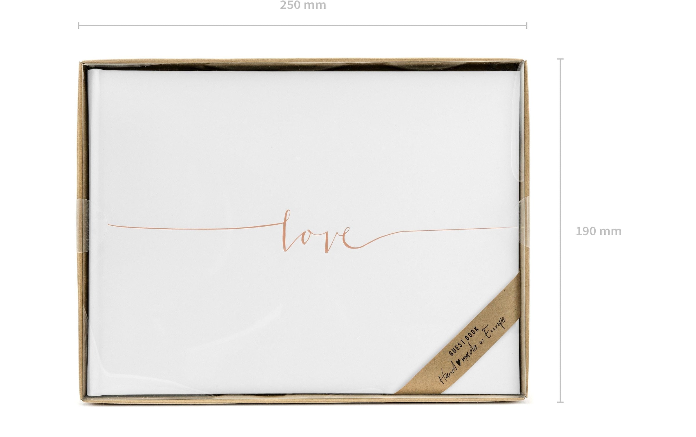partydeco Notizbuch »Gästebuch Love«