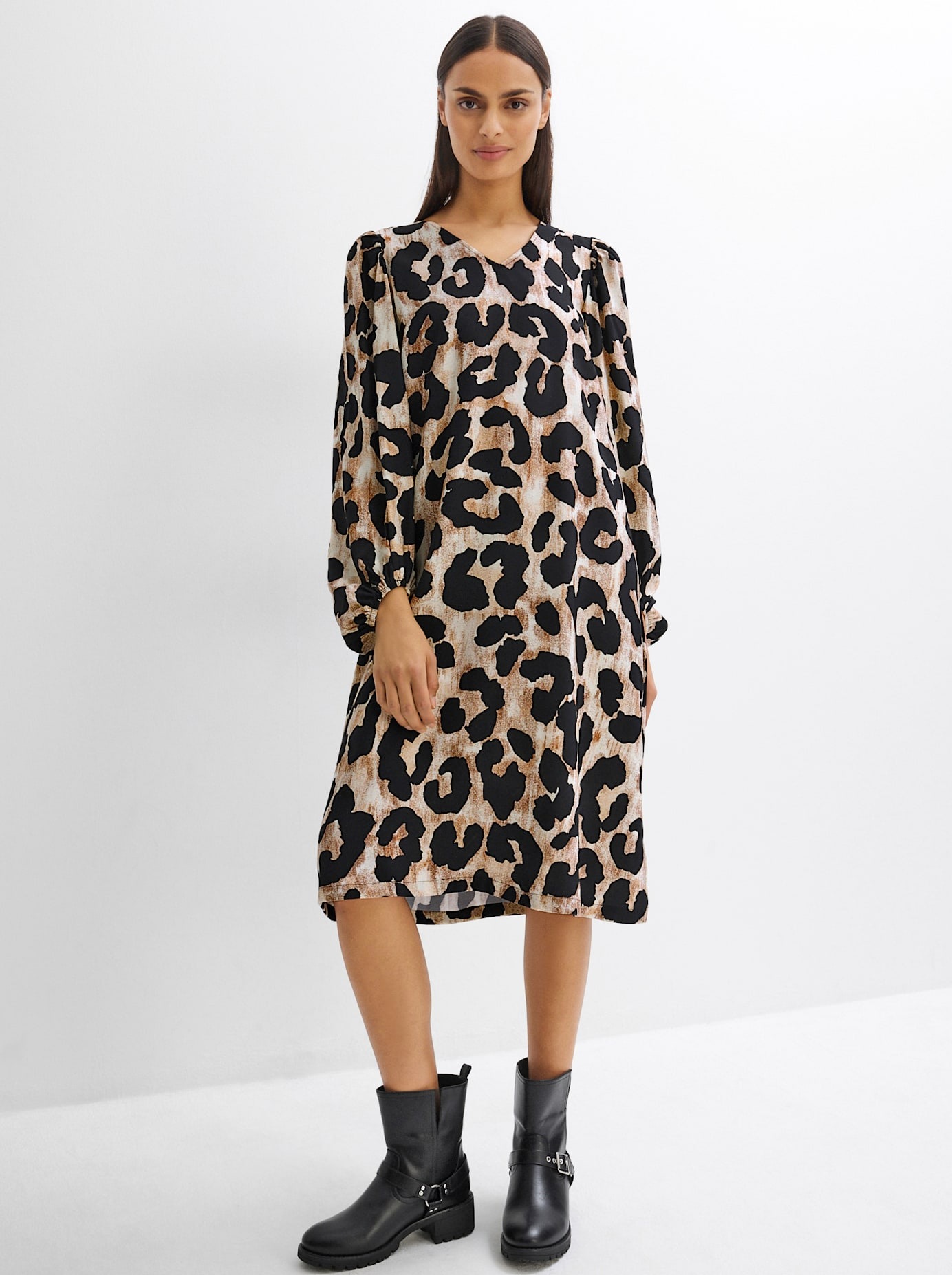 Inspirationen Druckkleid »Viskose-Kleid«