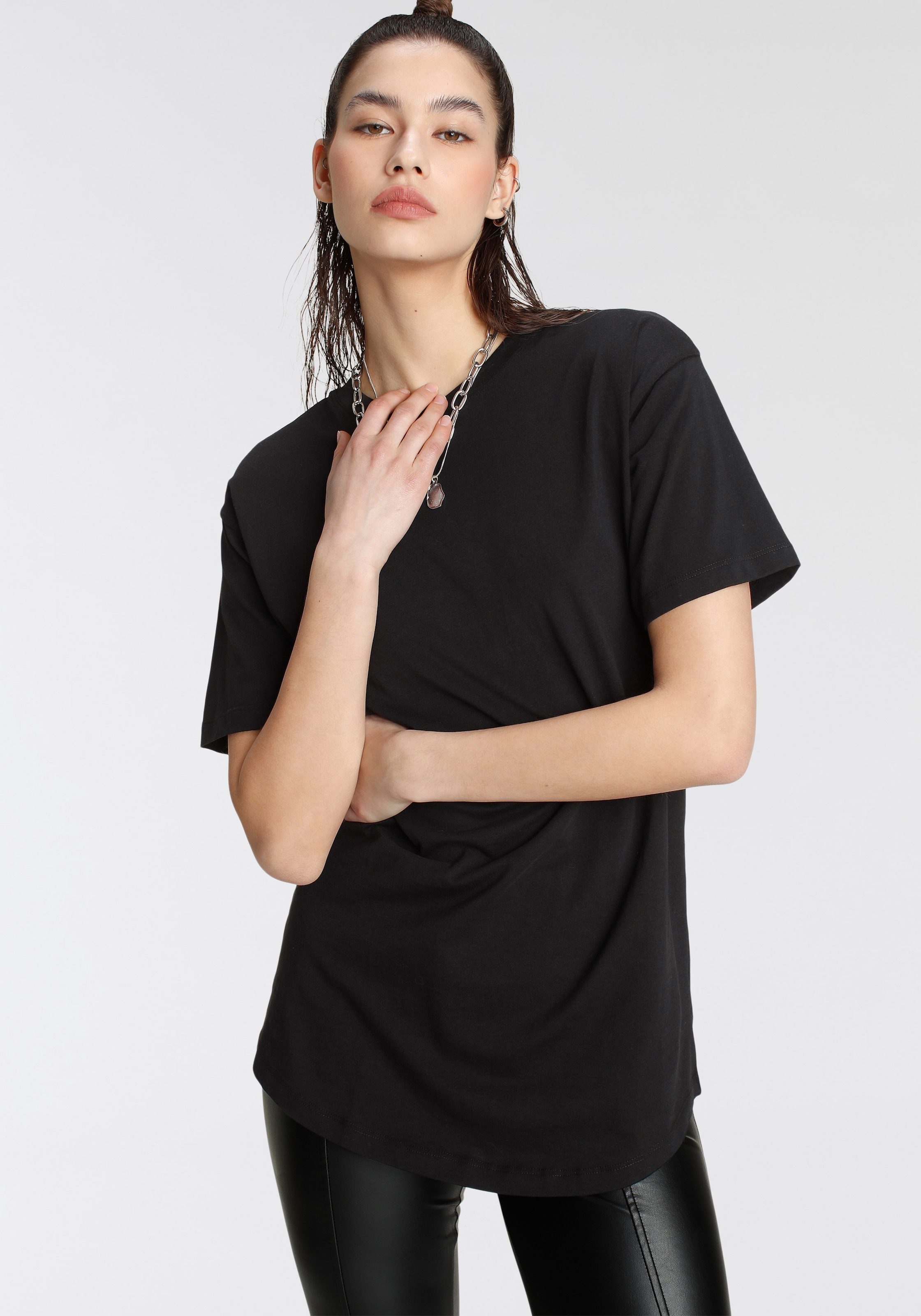 Tamaris Oversize-Shirt, mit Rundhalsausschnitt online | Jelmoli-Versand bestellen
