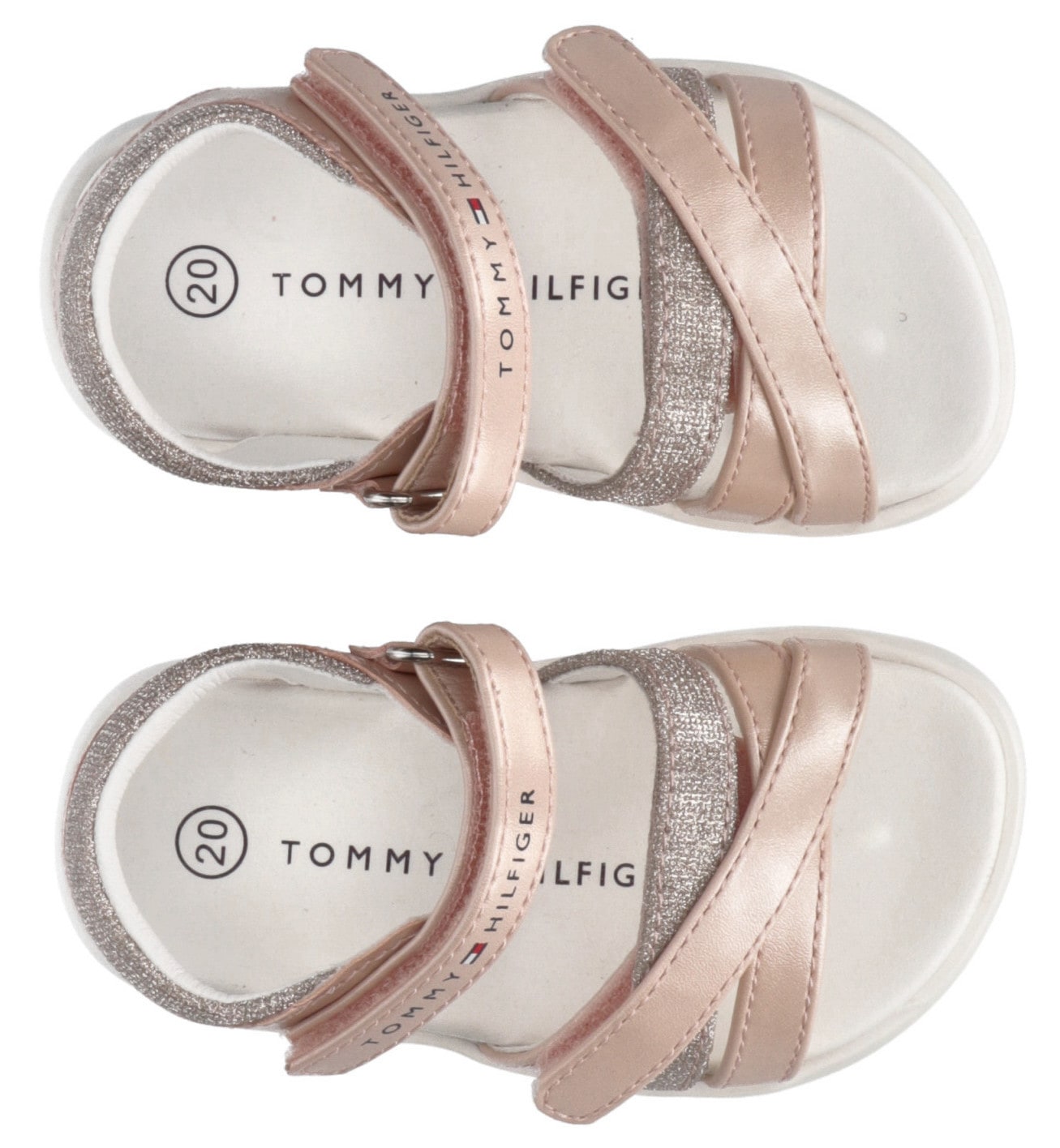 Tommy Hilfiger Sandale »VELCRO SANDAL«, Sommerschuh, Klettschuh, Sandalette, mit Logoverzierung