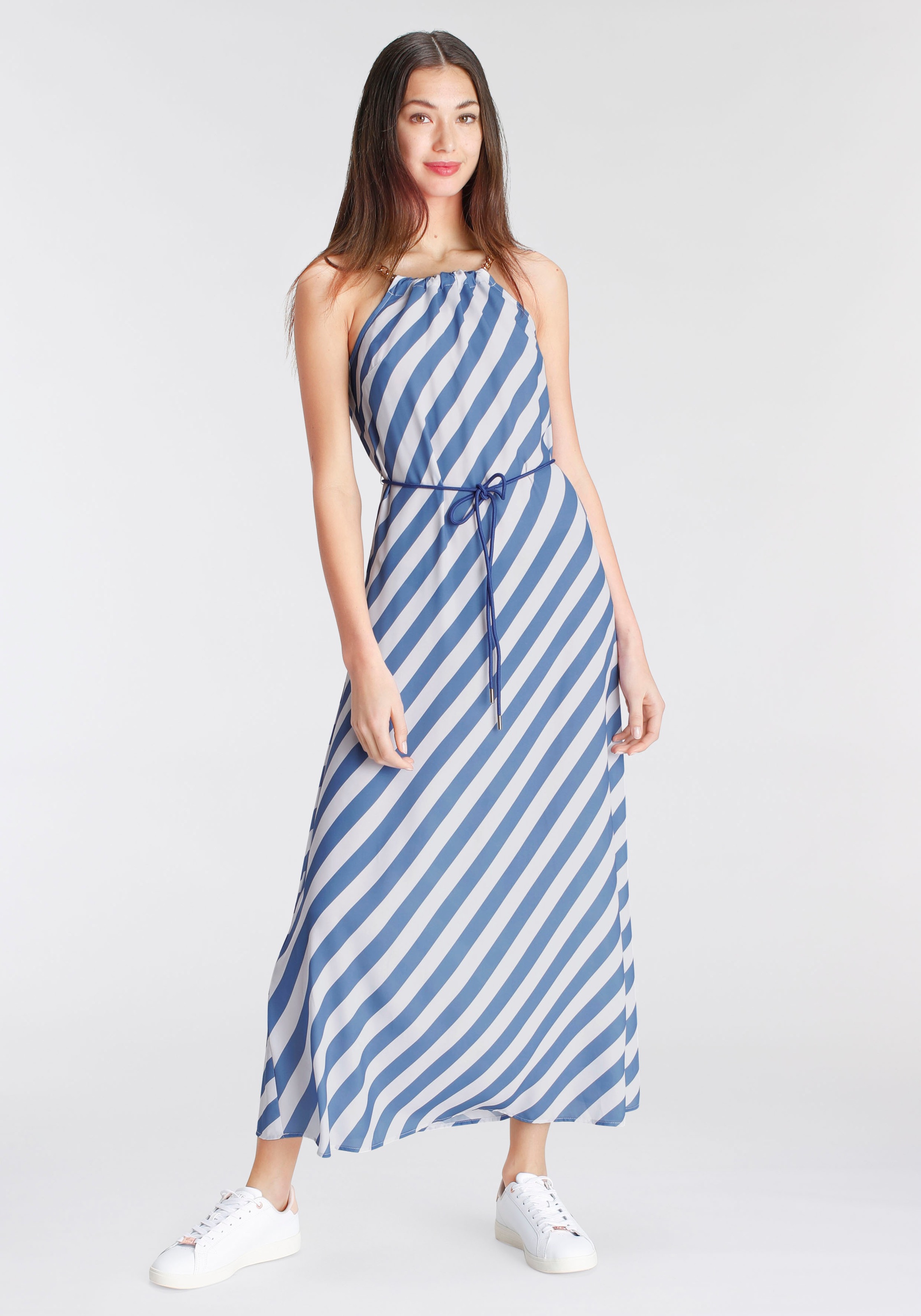 DELMAO Chiffonkleid, mit kontrastreichen Diagonalstreifen --NEUE MARKE! kaufen