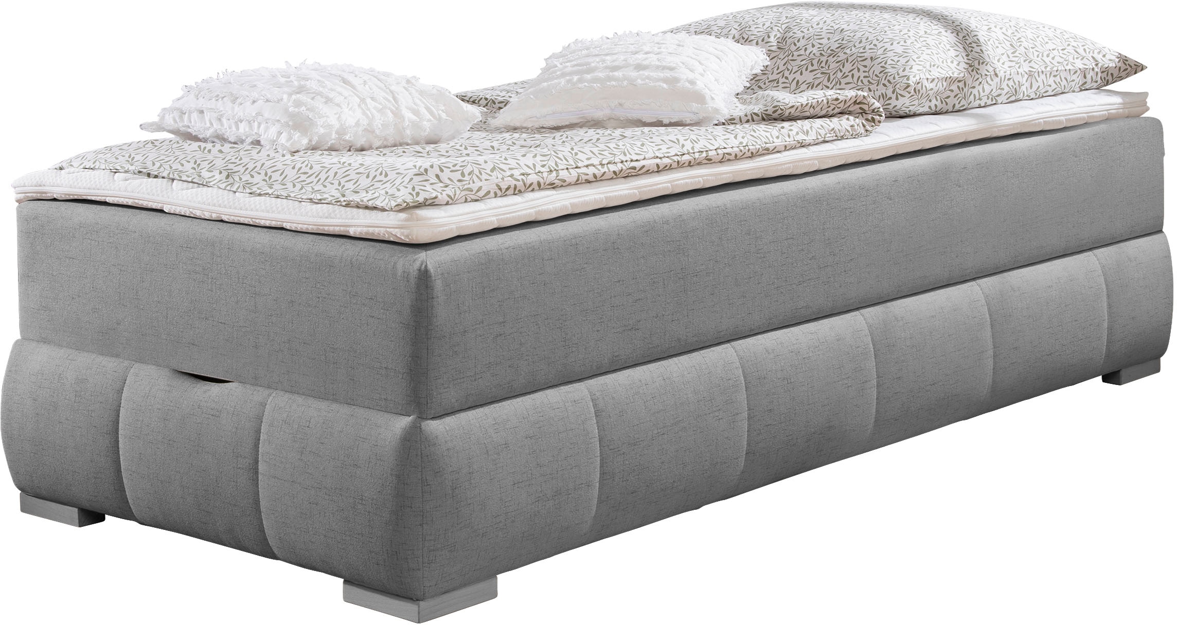 Guido Maria Kretschmer Home&Living Boxbett »Wehma«, ohne Kopfteil, inklusive Topper und Bettkasten