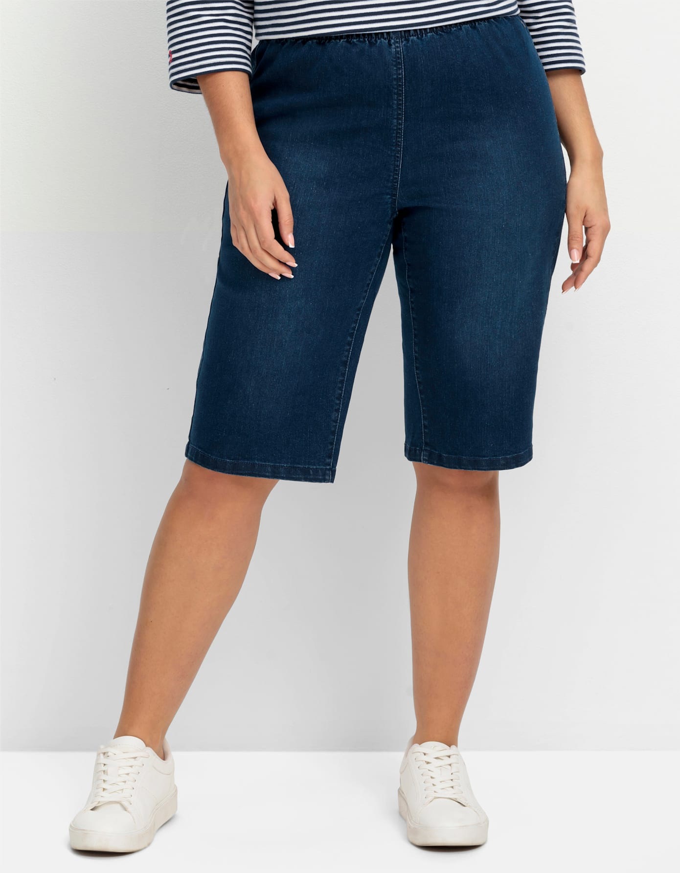 Sheego Jeansbermudas, (2 tlg.)