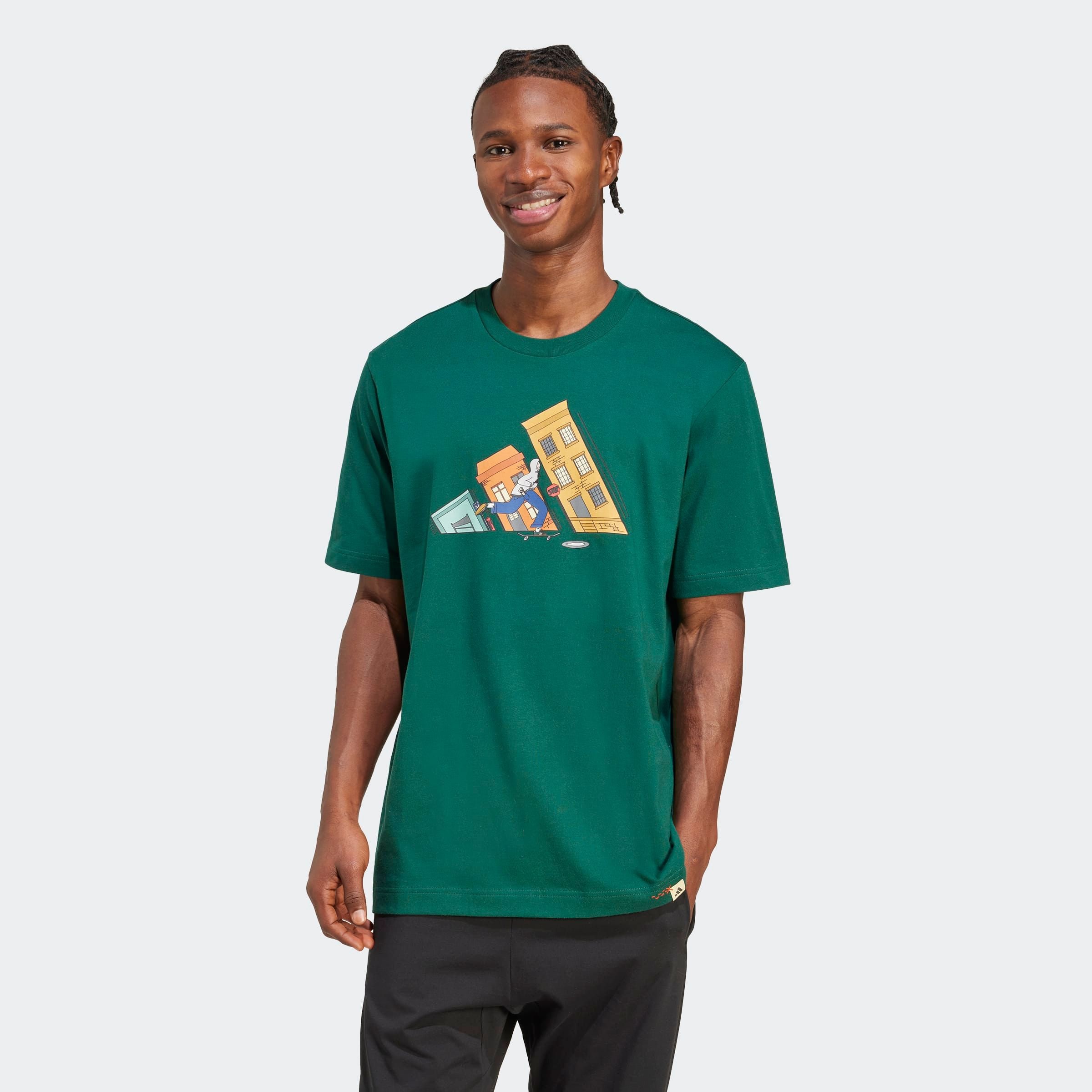 adidas Sportswear T-Shirt "DOODLE HUNT SKATE GRAPHIC" sportlicher Stil, kurzärmlig, mit Grafik-Aufdruck