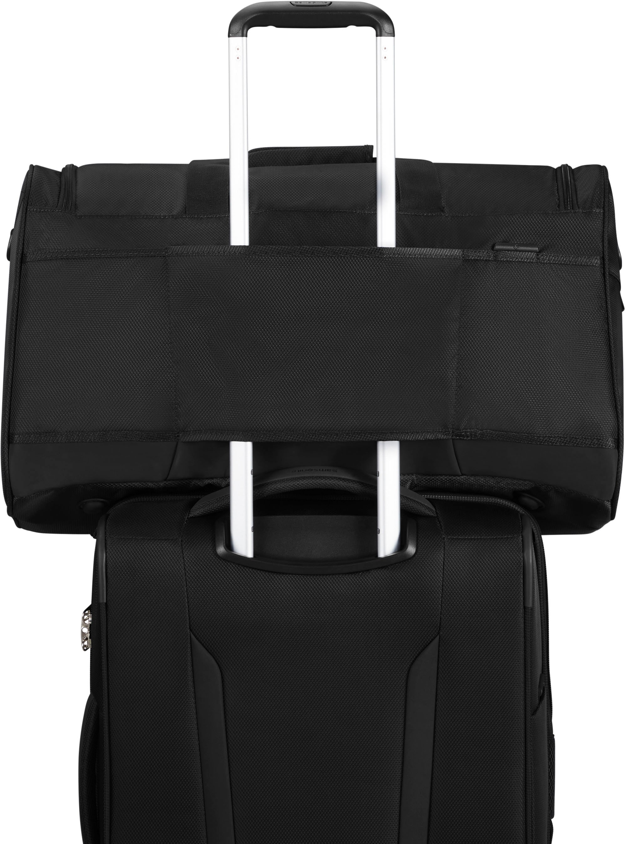 Samsonite Reisetasche »RESPARK, ozone black, 55 cm«, Handgepäcktasche Reisegepäck mit Trolley-Aufsteck-System