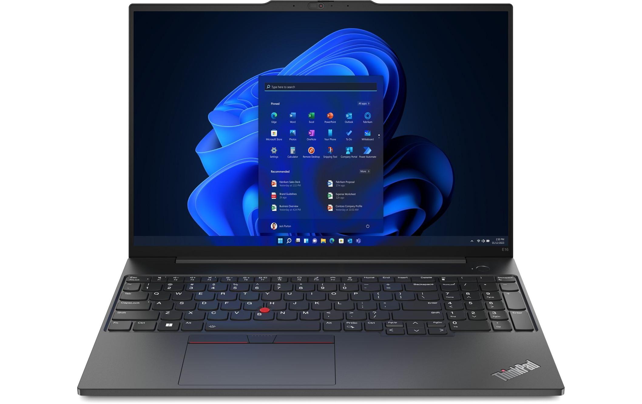 Lenovo Notebook »ThinkPad E16 Gen,1 (AMD)«, 40,48 cm, / 16 Zoll, AMD, Ryzen 7, Radeon Graphics, 1000 GB SSD