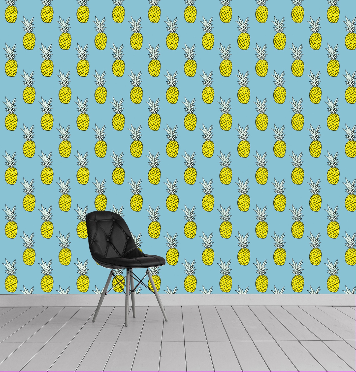 queence Vinyltapete »Ria«, bedruckt-tropisch, 90x250cm, selbstklebend, kinderleichte Anbringung, Sticker
