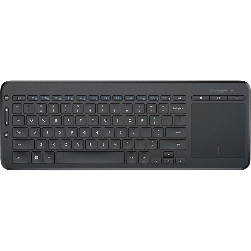 Microsoft Tastatur mit Touchpad »All-in-One Media Keyboard«, (Touchpad-Multimedia-Tasten)