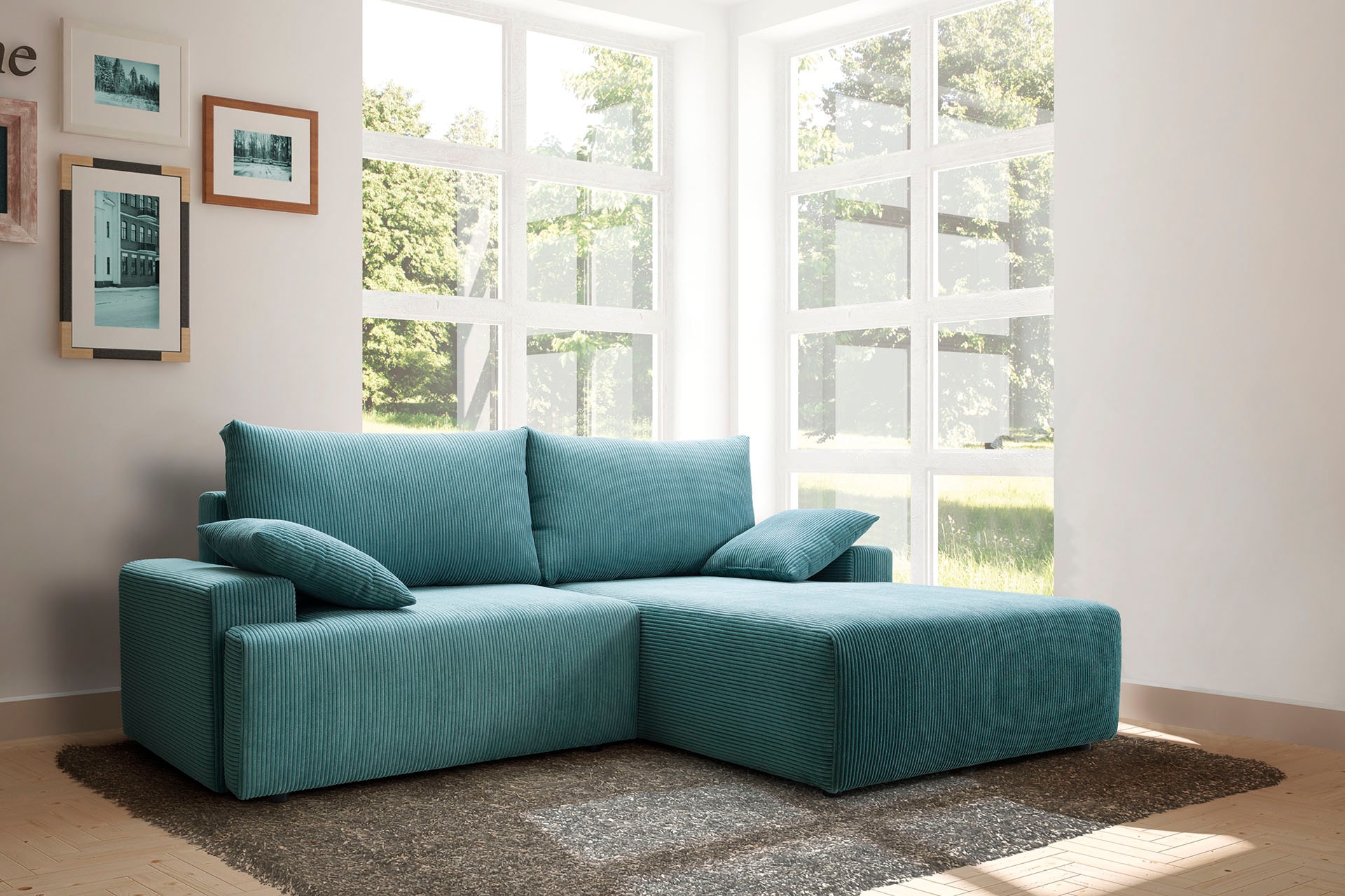 exxpo - sofa inklusive | Bettfunktion in shoppen online fashion verschiedenen Cord-Farben Ecksofa »Orinoko«, Bettkasten und Jelmoli-Versand