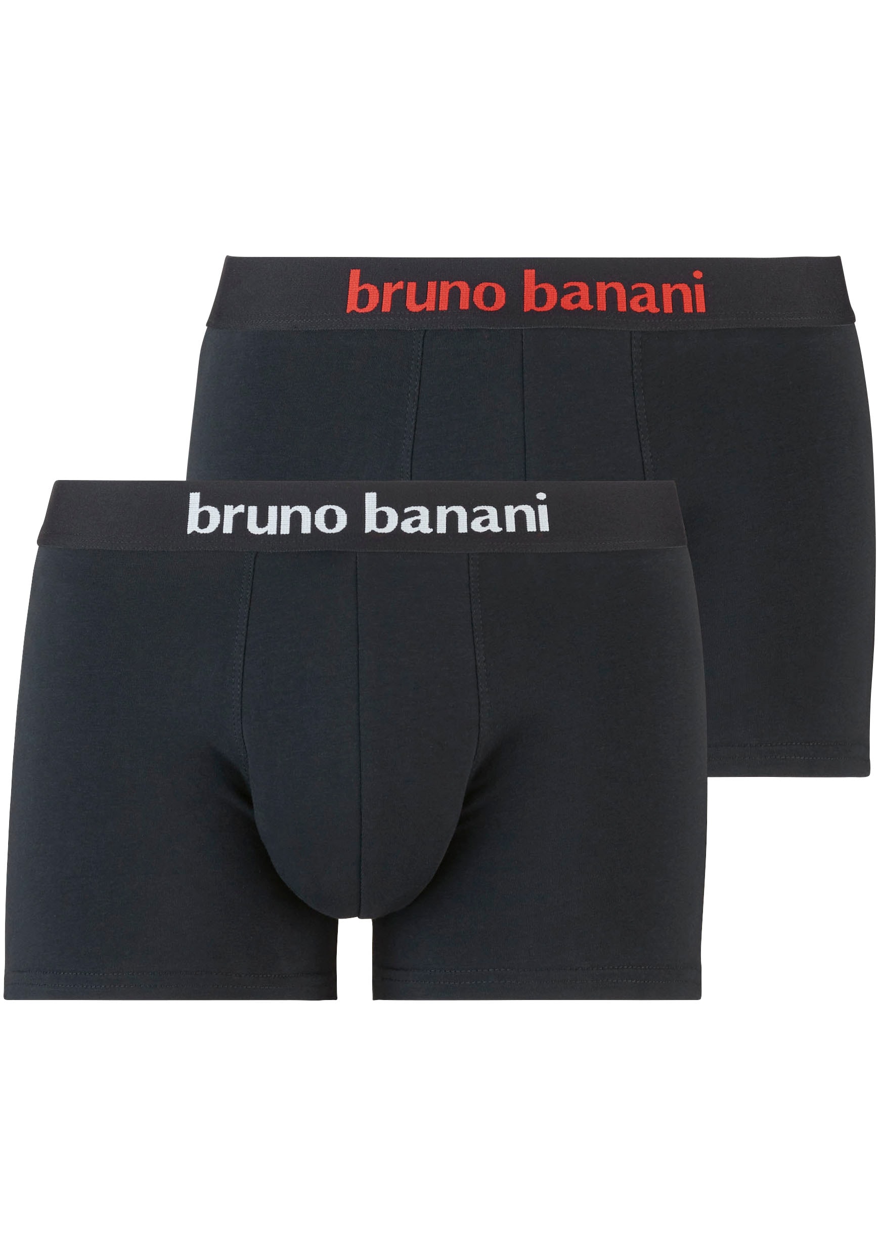 Bruno Banani Boxer »Flowing« 2er Pack, mit kontrastreichem Logobund