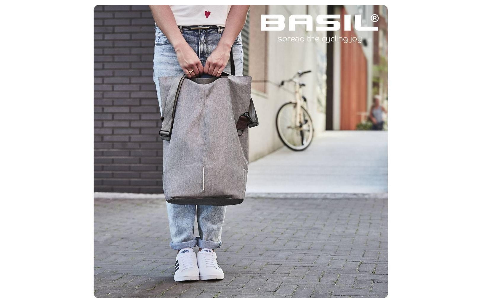 Basil Gepäckträgertasche »Shopper grau«