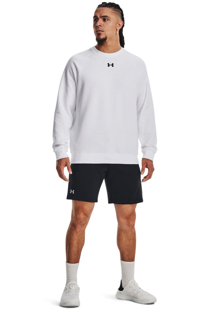 Under Armour Sweatshorts "UA Rival Fleece Shorts" aus Baumwolle und Polyester, mit elastischem Bund, mit Seitentaschen