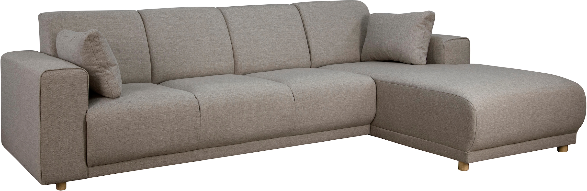 Home affaire Ecksofa »LEMPS wahlweise Recamiere links oder rechts L-Form«, incl. Zierkissen, Stellmasse 297x162 cm