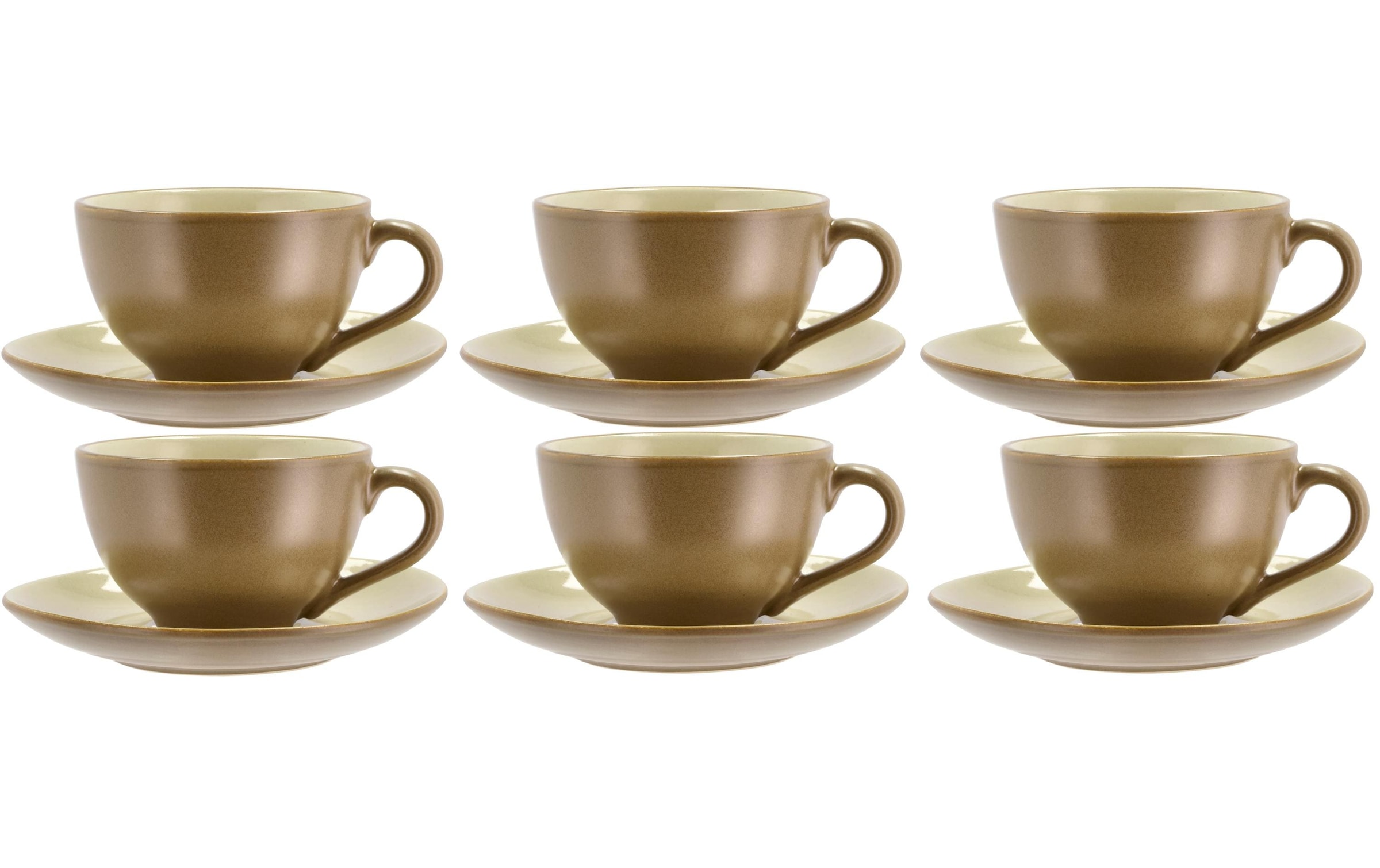 Tasse »Kaffeetasse Wood 240 ml, 6 Stück«, (Set, 6 tlg.)