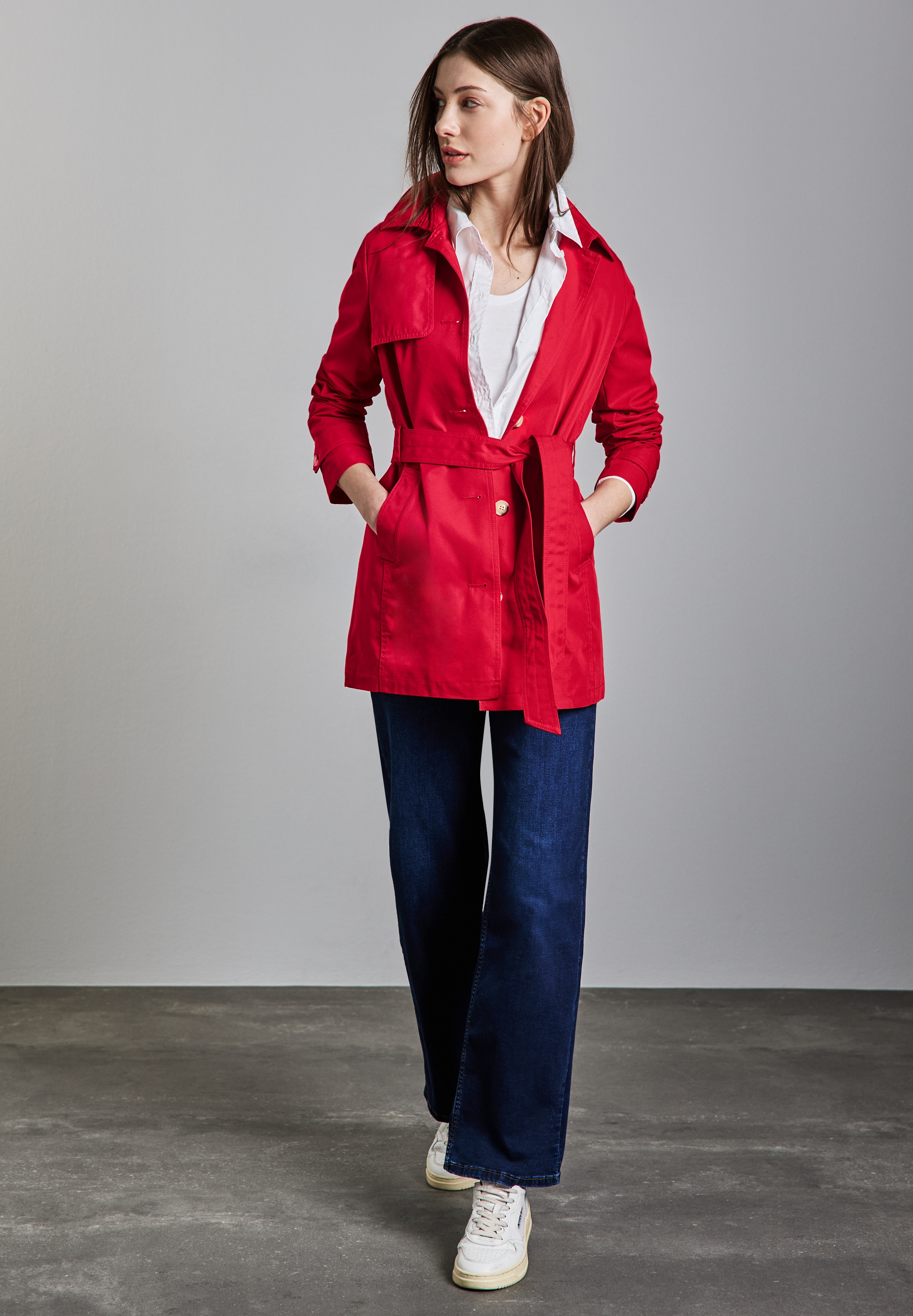 STREET ONE Trenchcoat, mit Gürtel zum Taillieren