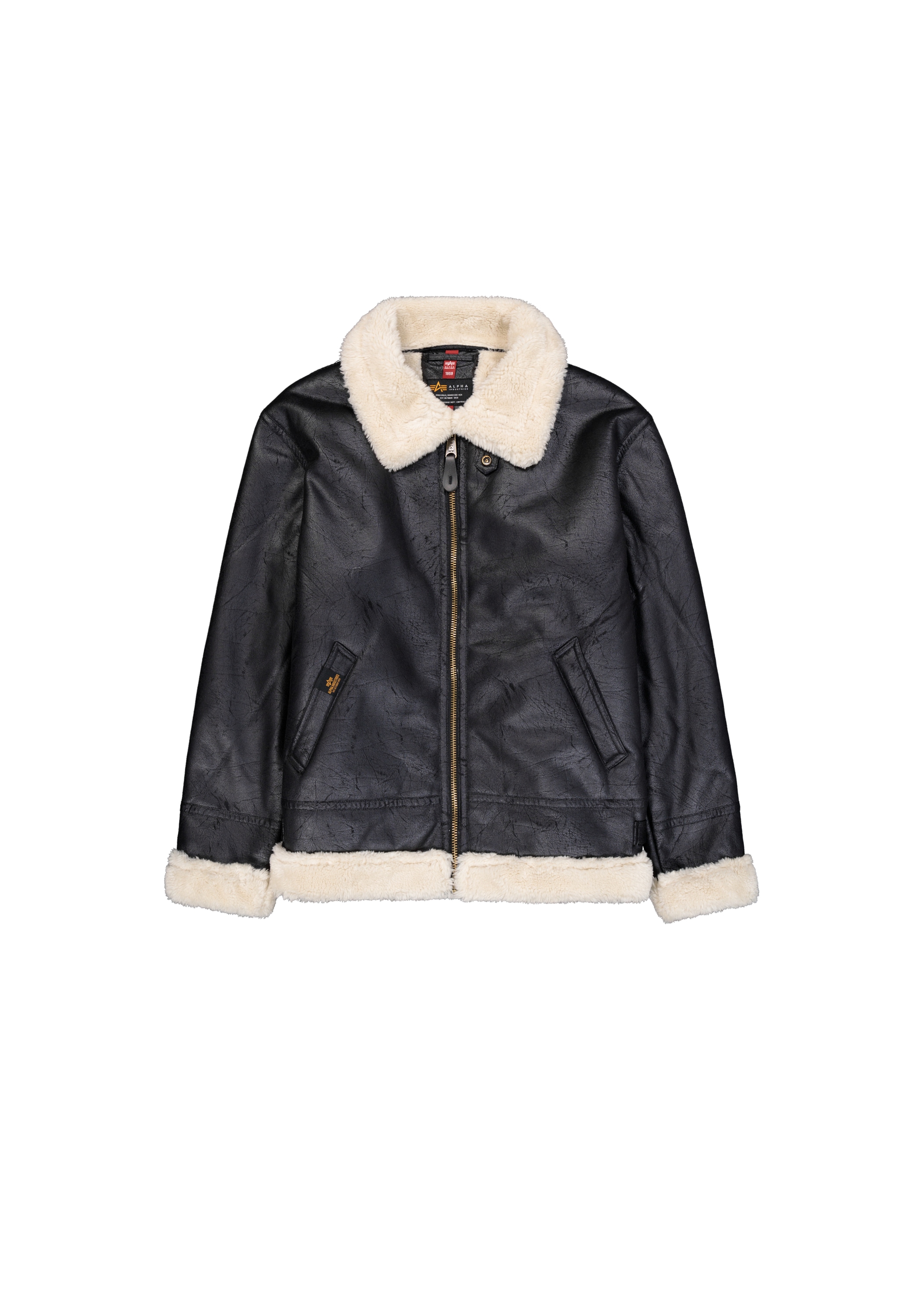 Alpha Industries Lederjacke »B-3 Faux Leather Lederjacke«
