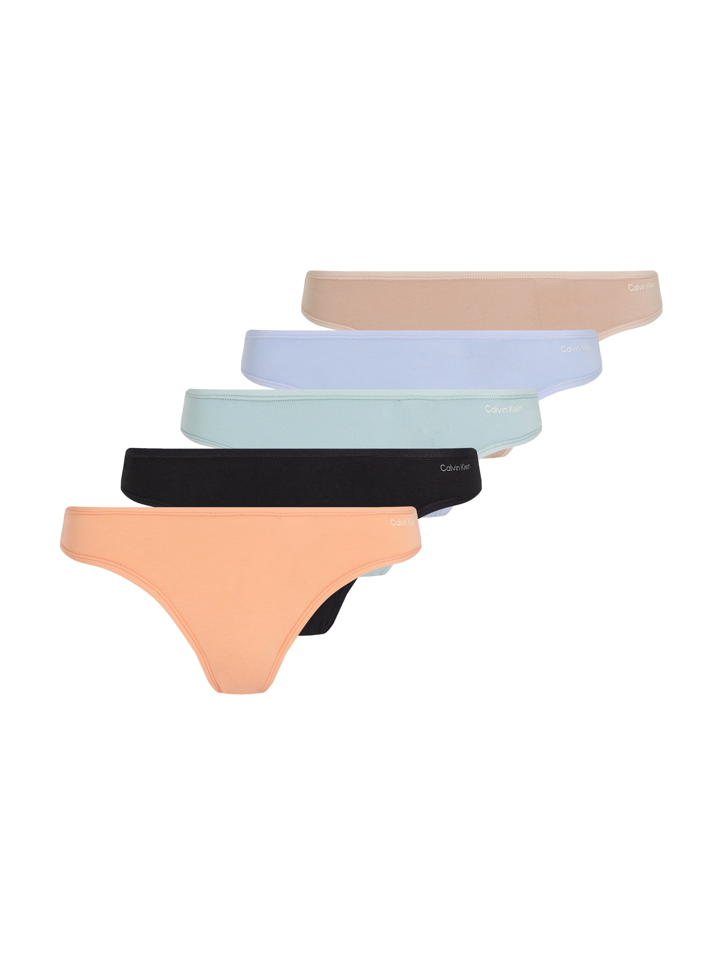 Calvin Klein Underwear Tanga »THONG 5PK« Packung, 5er-Pack, mit Logo-Schriftzug