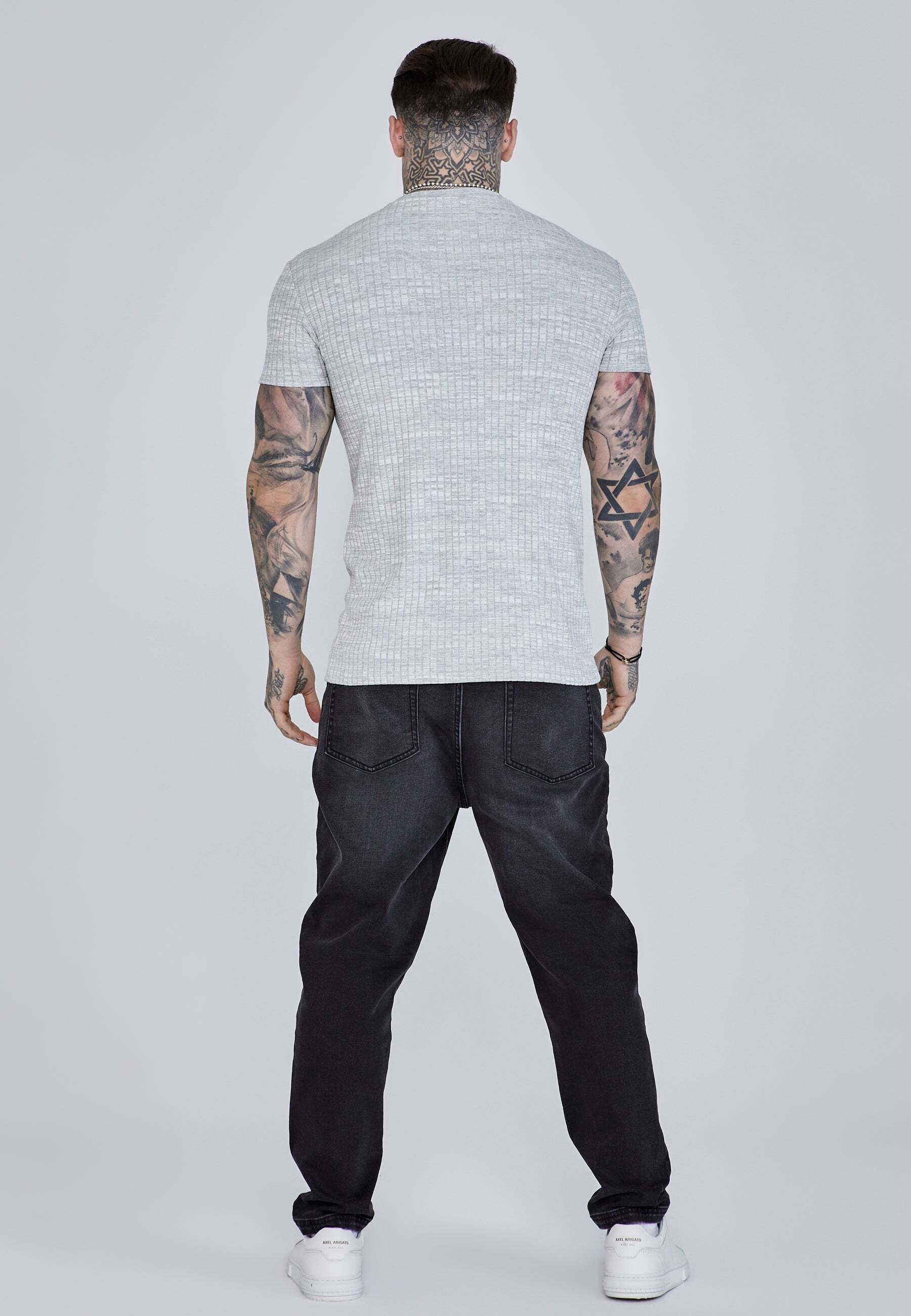 Siksilk T-Shirt »Siksilk T-Shirt Rib Knit T-Shirt«