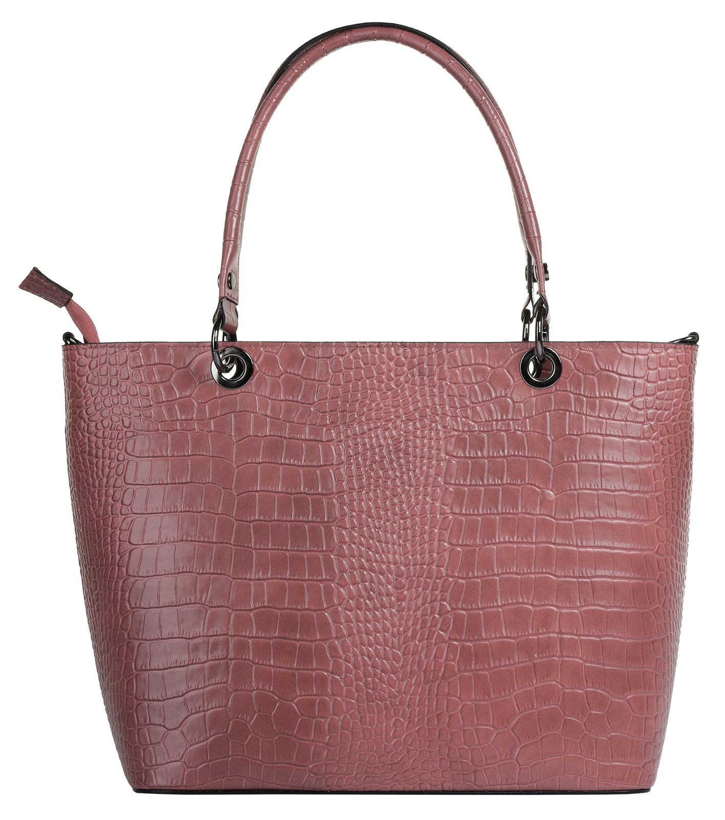 Cluty Henkeltasche, echt Leder, Made in Italy