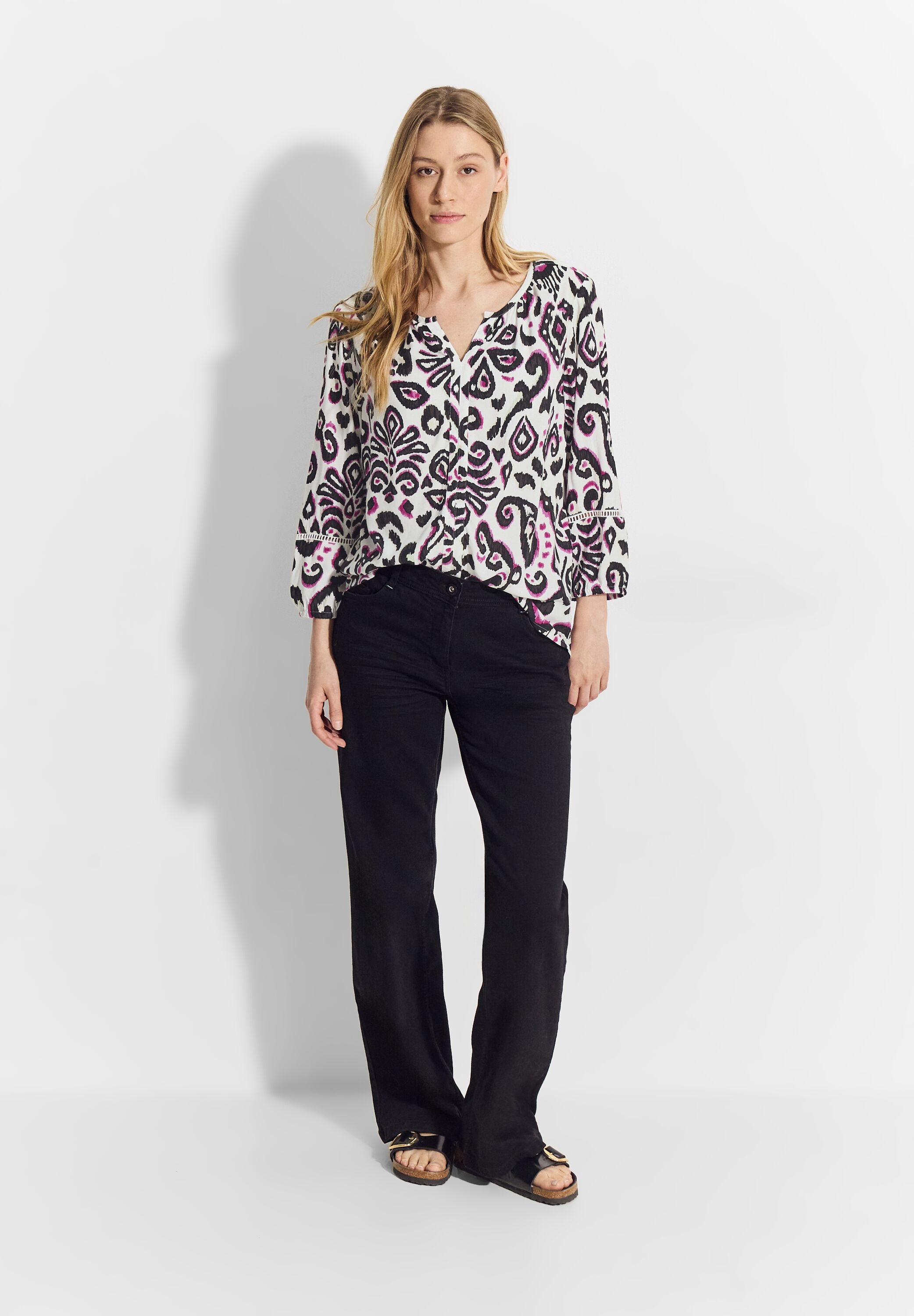 Cecil Klassische Bluse, mit All-Over Print