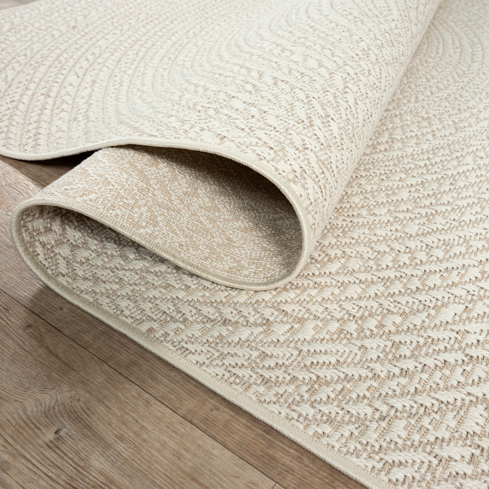merinos Teppich »Kenzy 5«, rechteckig, 10 mm Höhe, robuster In- und Outdoor Teppich im natürlichen Jute-Look, wetterfest