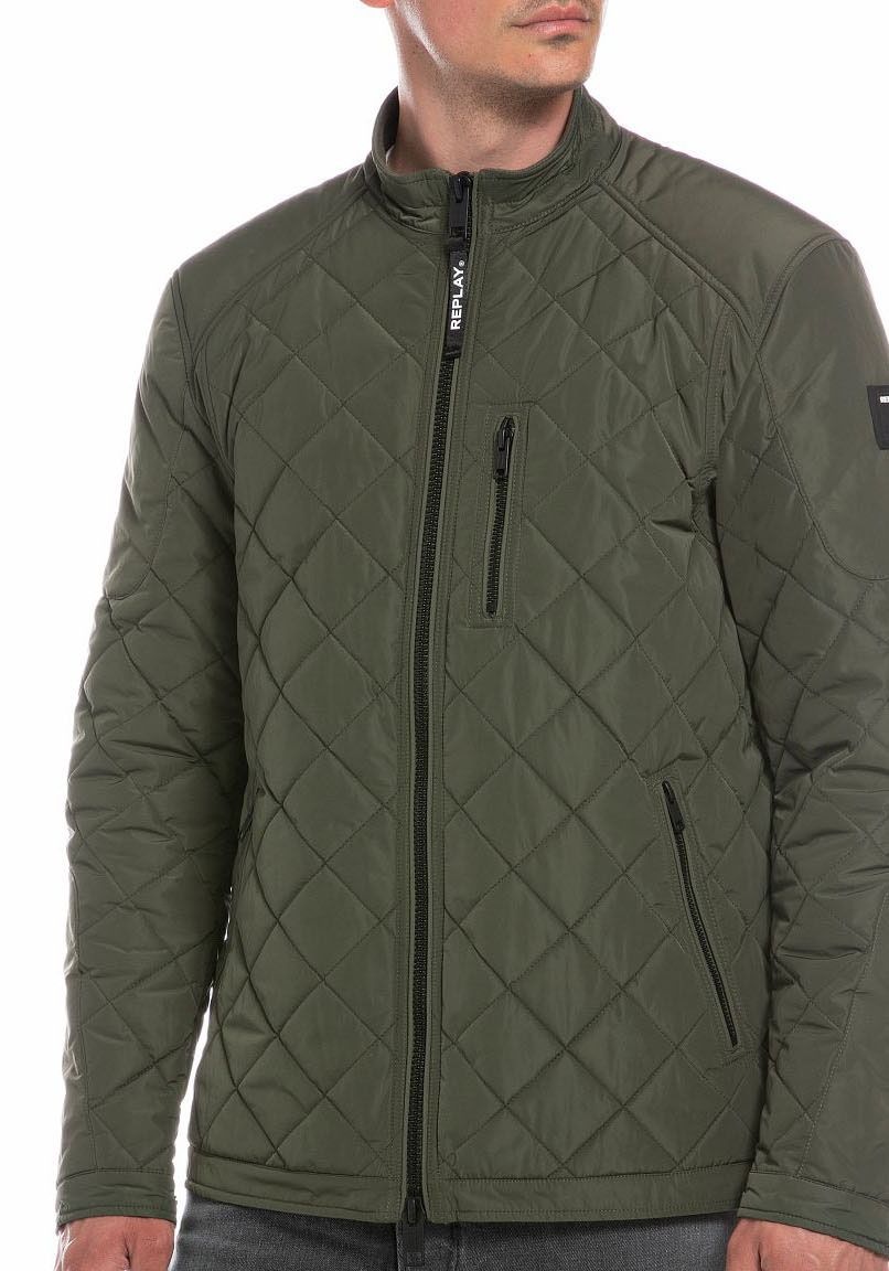 Replay Steppjacke »Saber Mid« mit kurzem Stehkragen