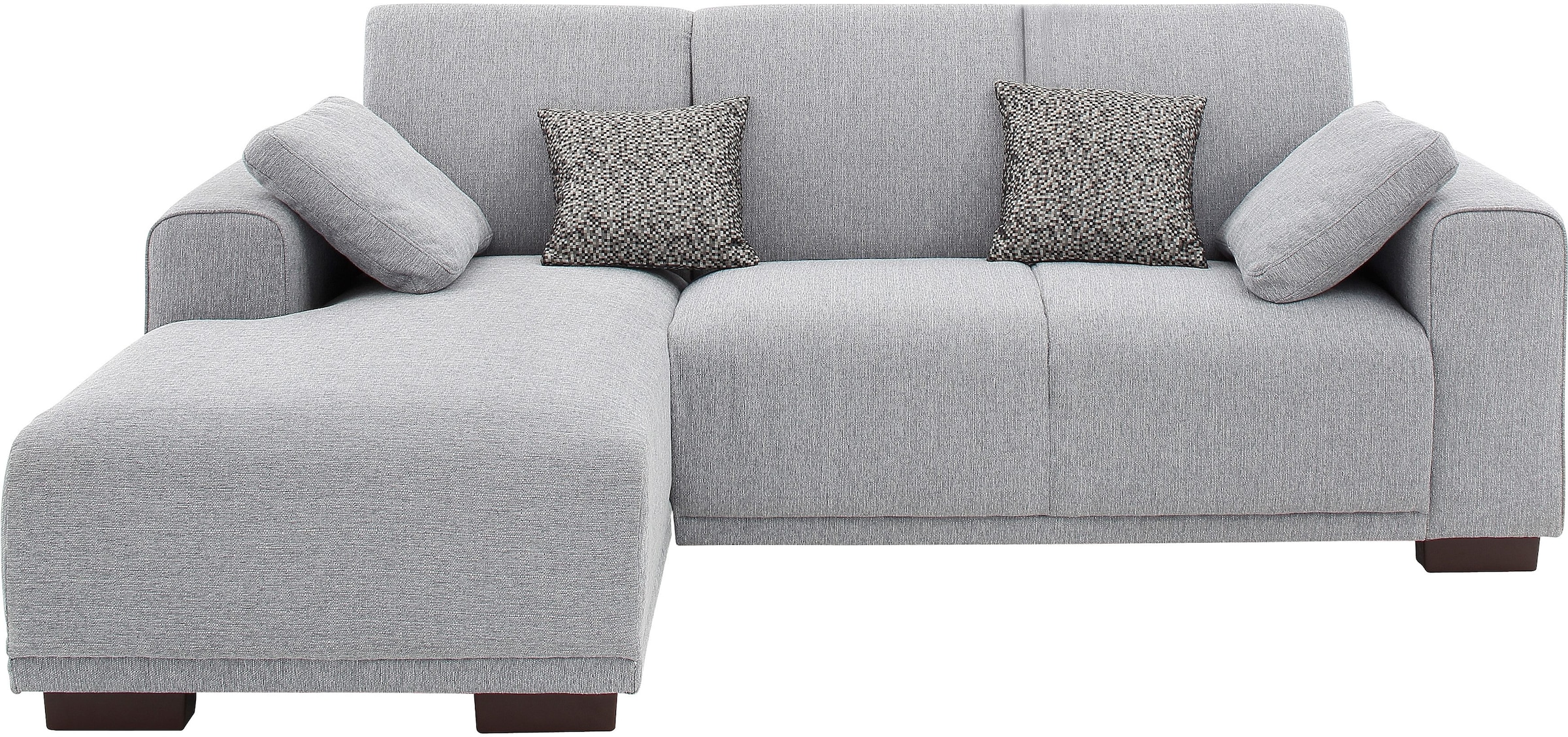 Home affaire Ecksofa »Bornholm incl. 2 Kissen, Stellmasse 234x162 cm L-Form«, Recamiere wahlweise links oder rechts bestellbar