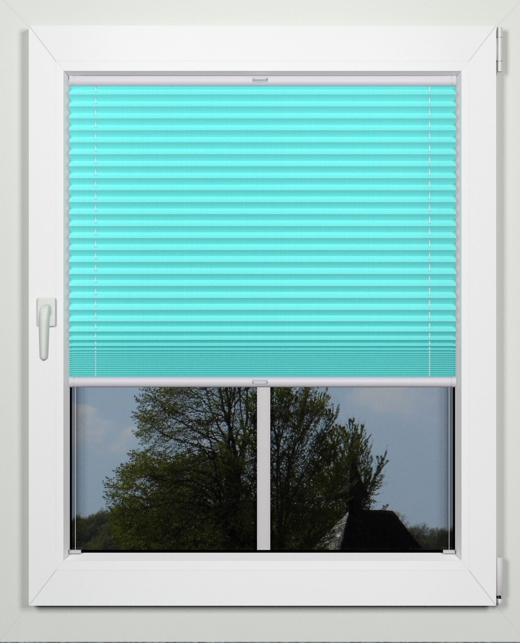 indeko Plissee "simple" Lichtschutz mit Bohren verspannt nach Mass