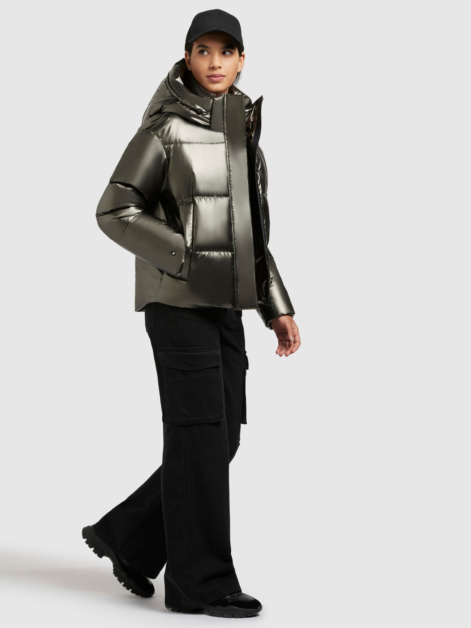 khujo Steppjacke »DEVINA SHINY«, mit Kapuze