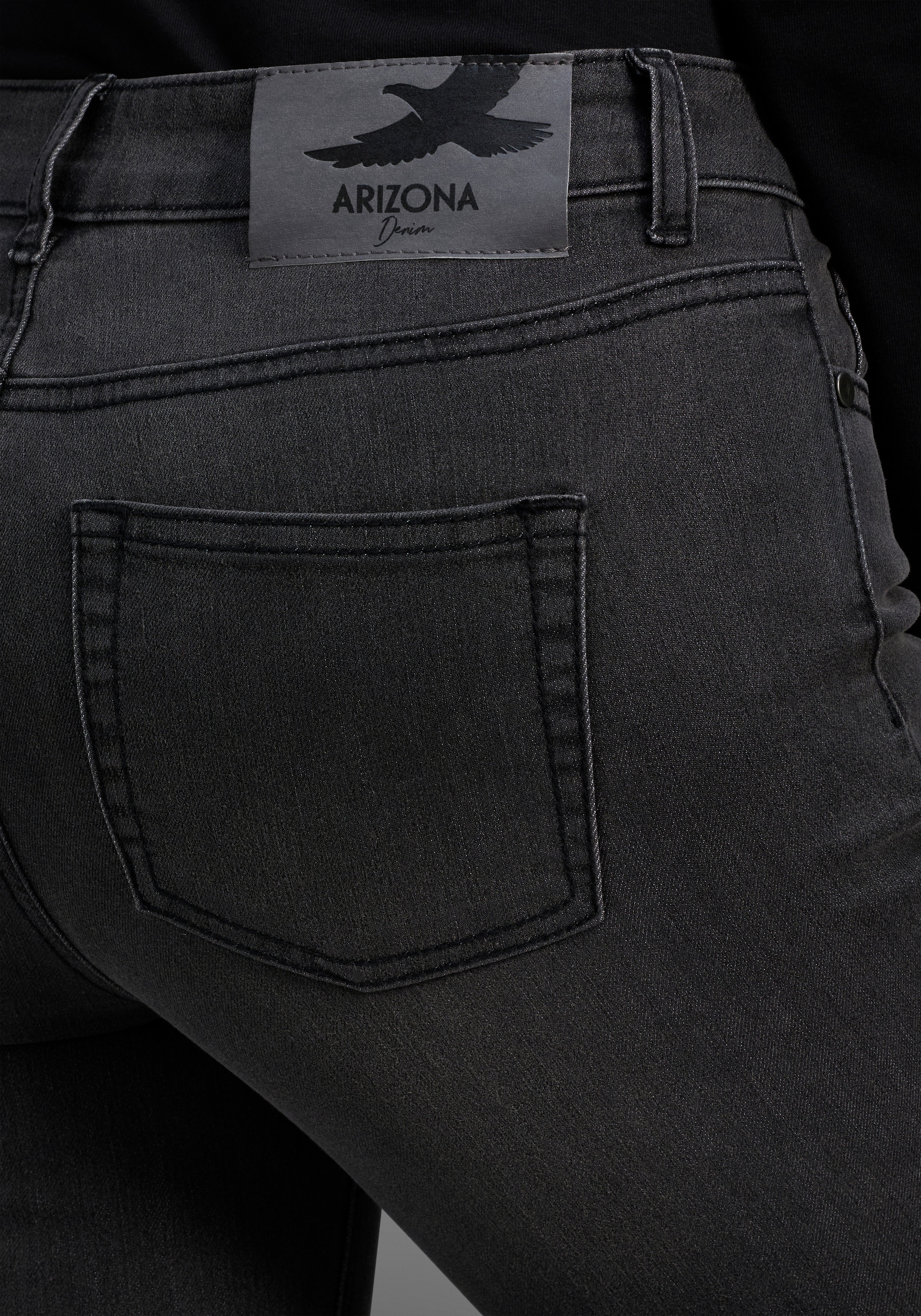 Arizona 7/8-Jeans »Shaping«, eng anliegend, Röhrenjeans, Used-Waschung, High-Waist, 7/8-Länge