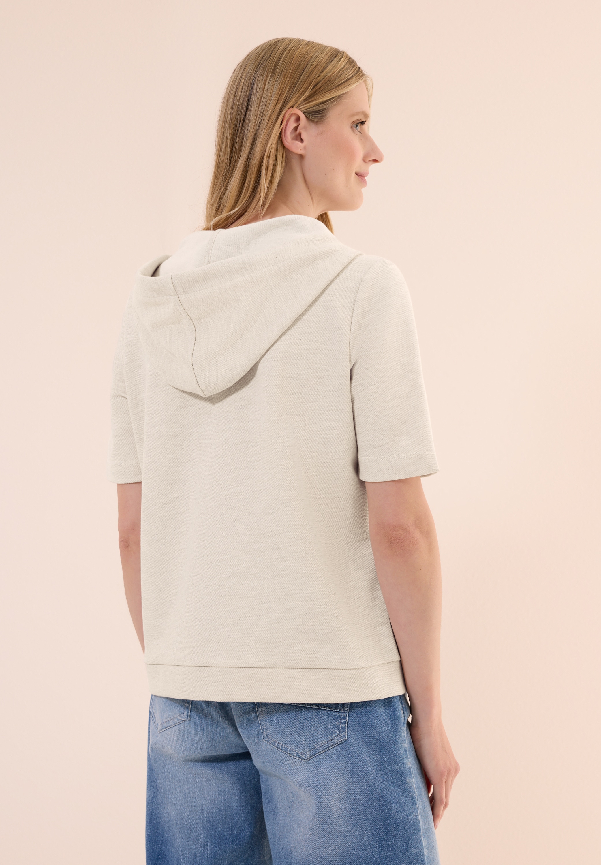 Cecil Kapuzensweatshirt, kurzarm