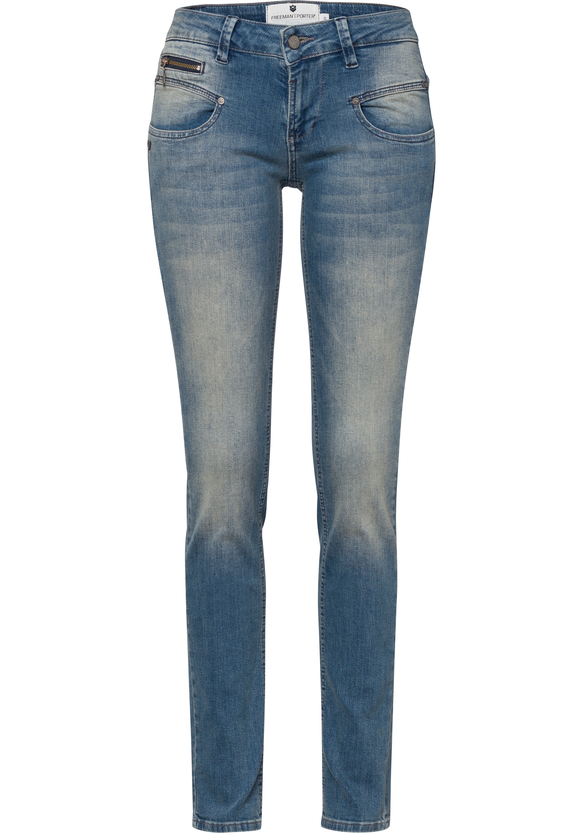 Jelmoli-Versand bei Freeman Deko-Features coolen shoppen Slim-fit-Jeans, mit (1 T. Schweiz tlg.), Porter online