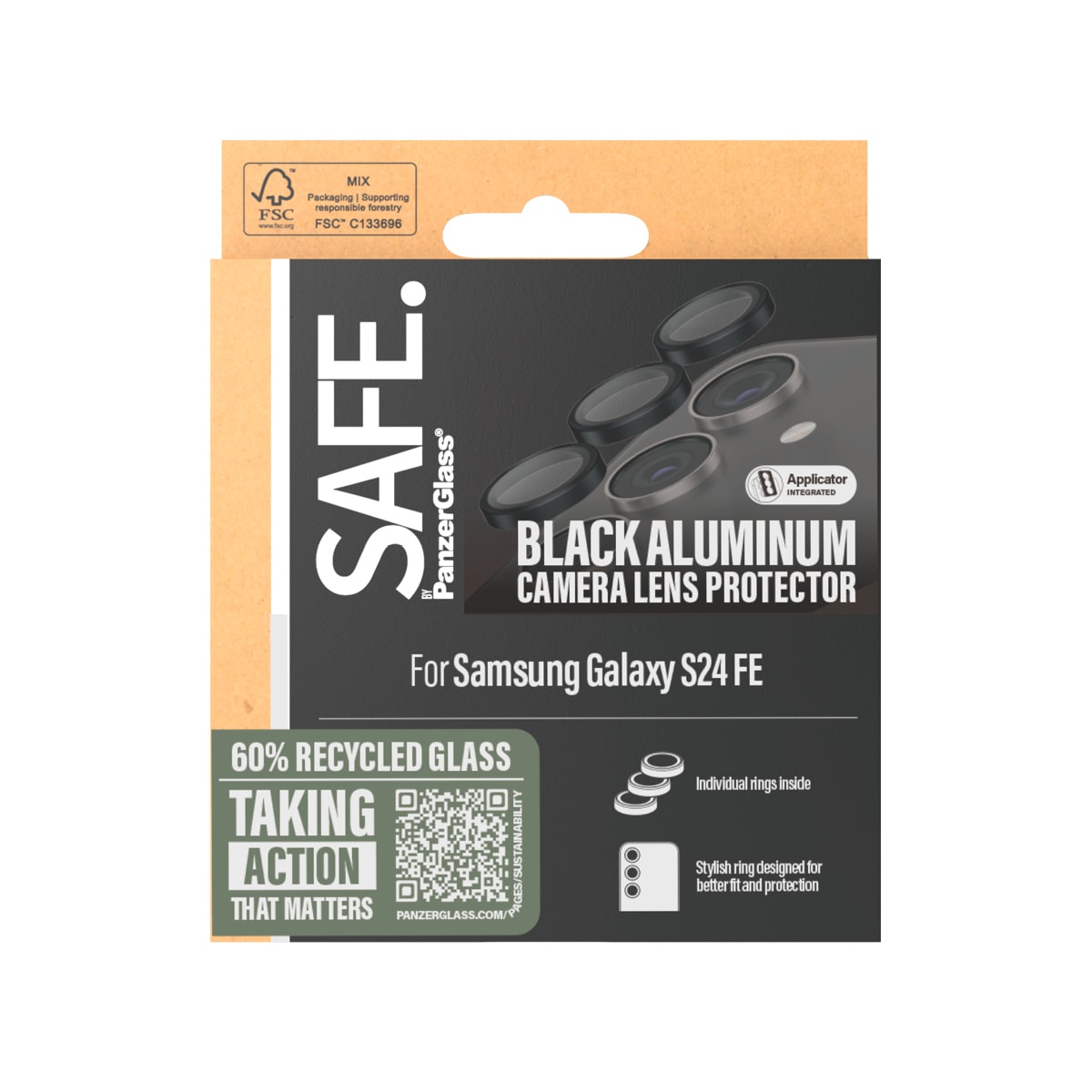 SAFE by PanzerGlass Kameraschutzglas »Camera Lens Protection«, Camera Cover, Schutzfolie, Kameraschutz, kratz- & stossfest
