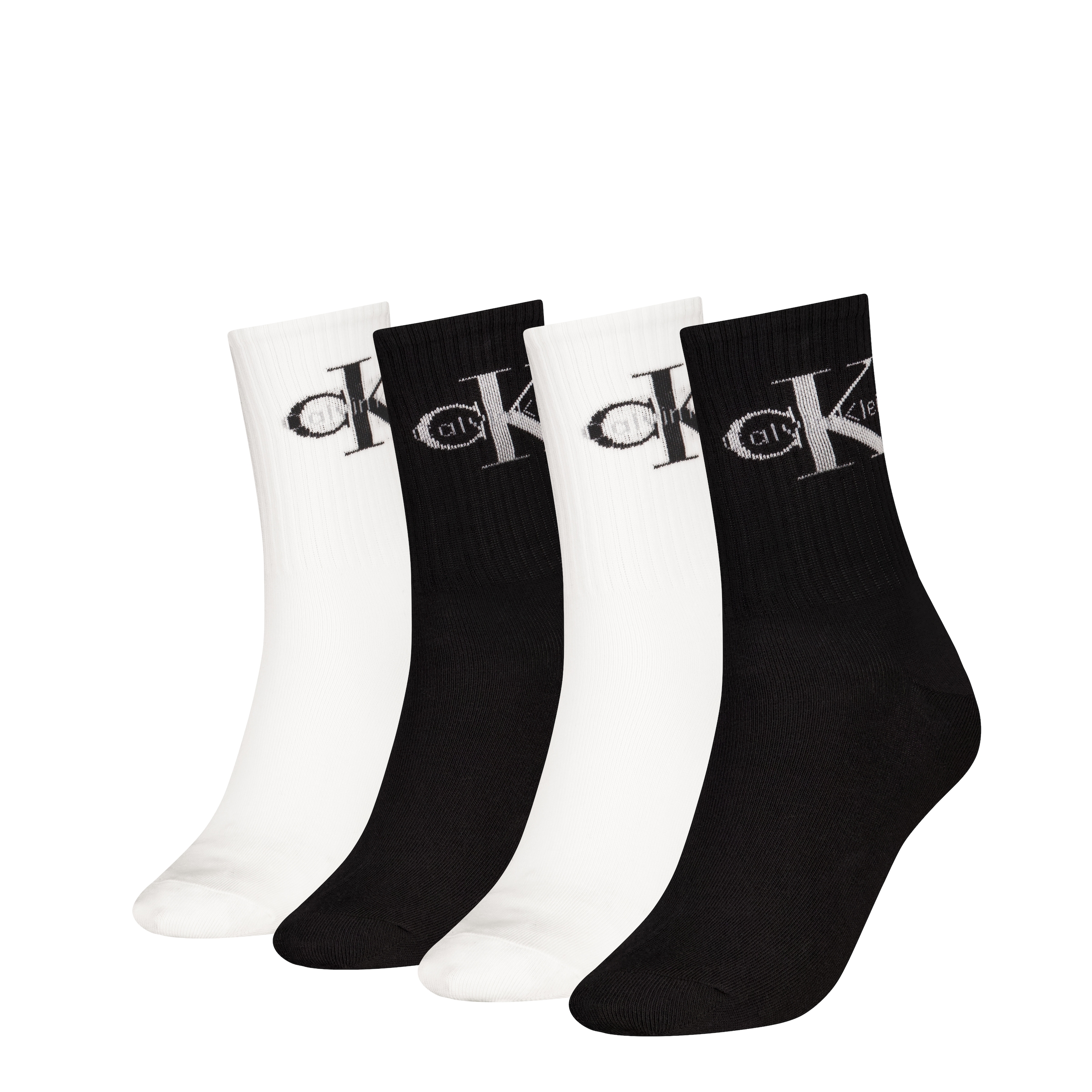 Calvin Klein Jeans Socken »CKJ WOMEN SOCK 4P GIFTBOX MONOLOGO« 4er Pack
