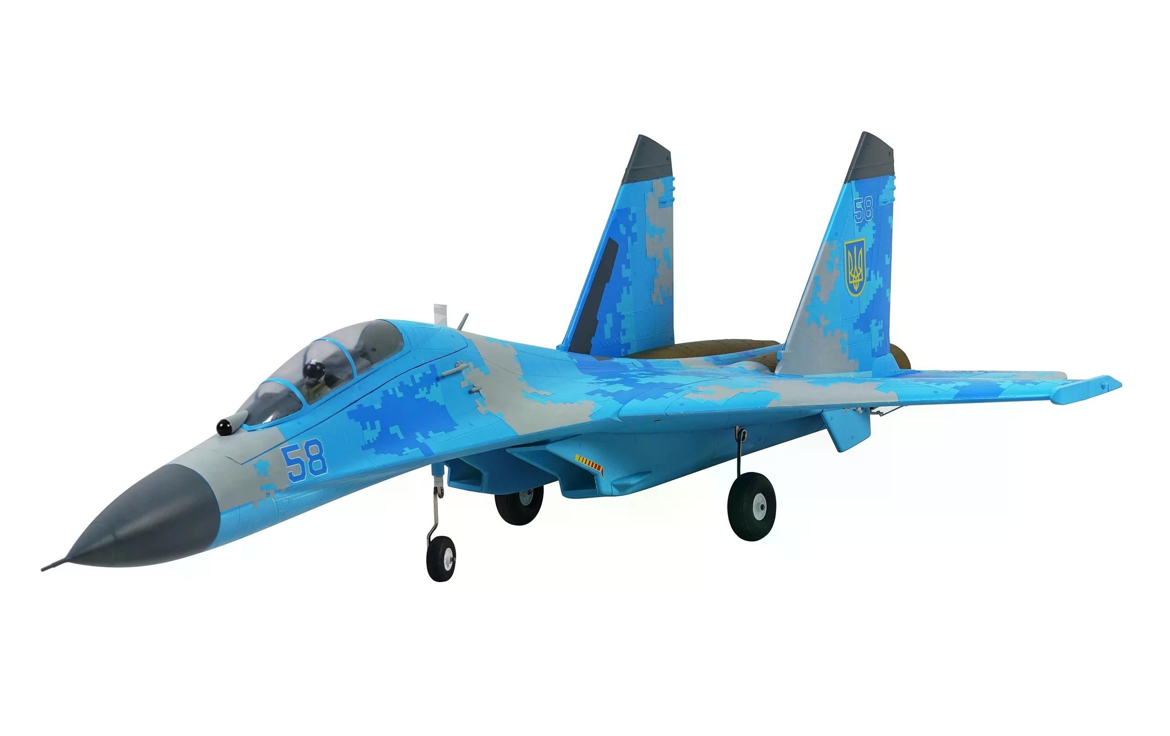 RC-Flugzeug »Jet XFly SU-27 50 mm Twin EDF Blau, PNP«