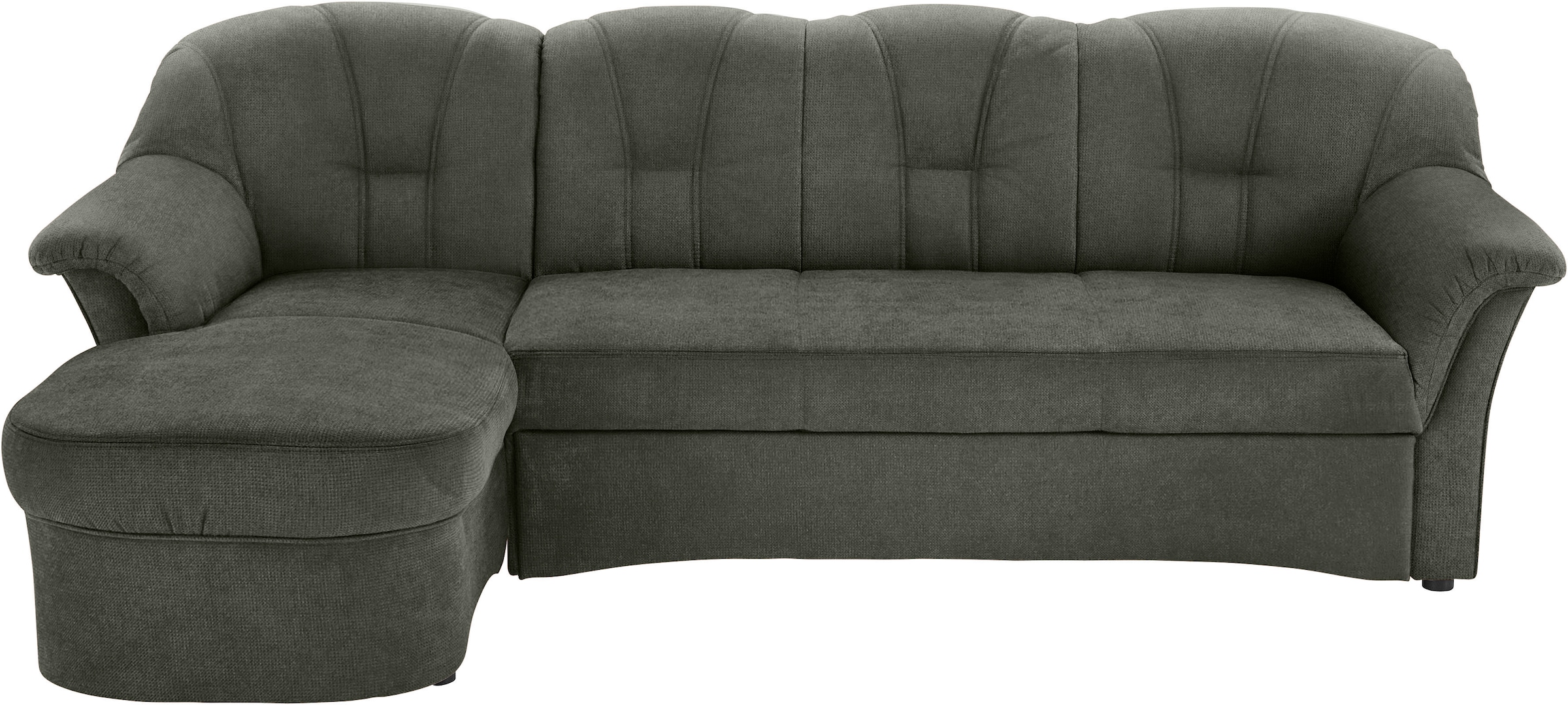 DOMO collection Ecksofa Papenburg L-Form, in grosser Farbvielfalt, wahlweise mit Bettfunktion