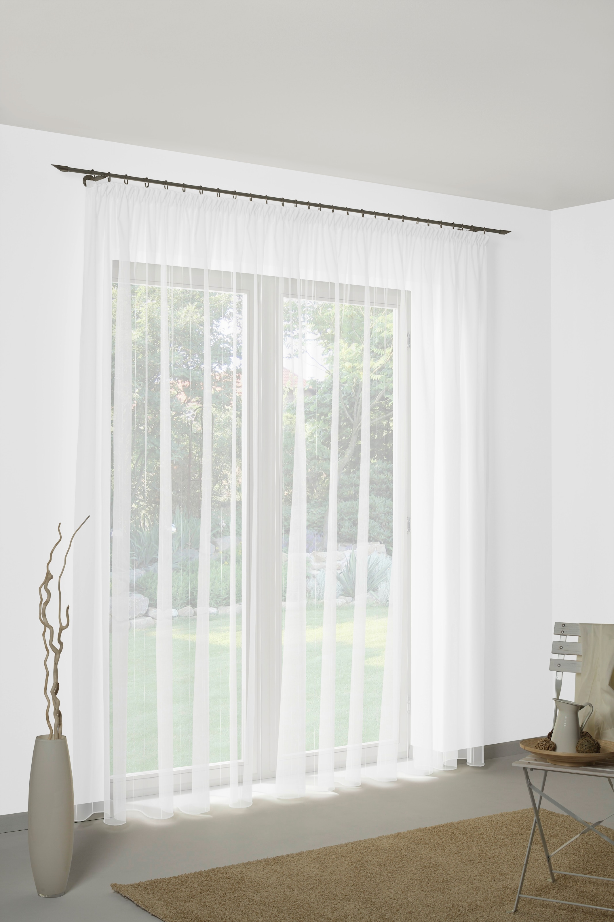 Wirth Gardine "Manuela" Faltenband 1 Stk. tlg. Store