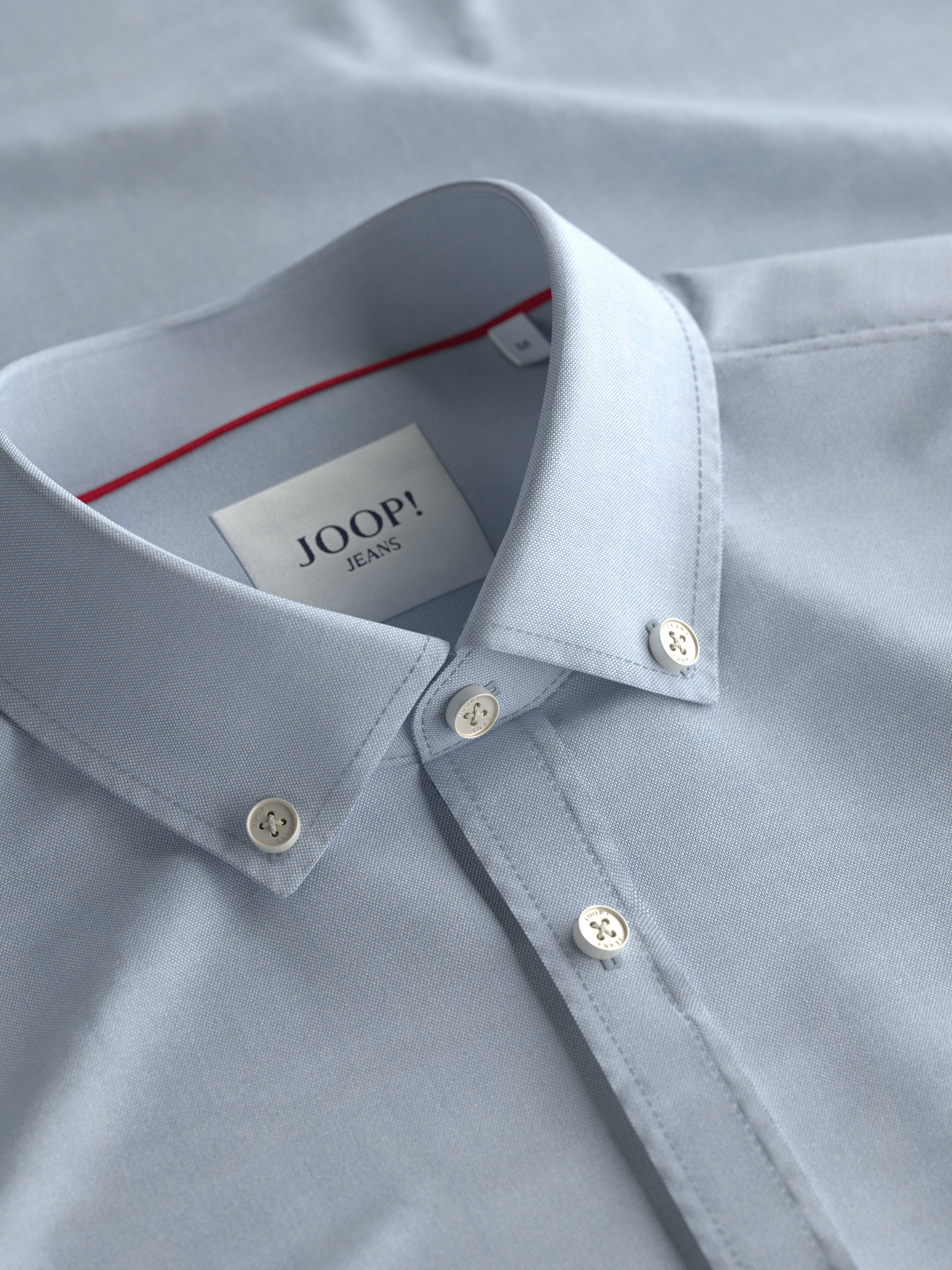 Joop Jeans Langarmhemd »Haven3-W«, Mit Ton-in Ton Markenlogoprint auf der Brust