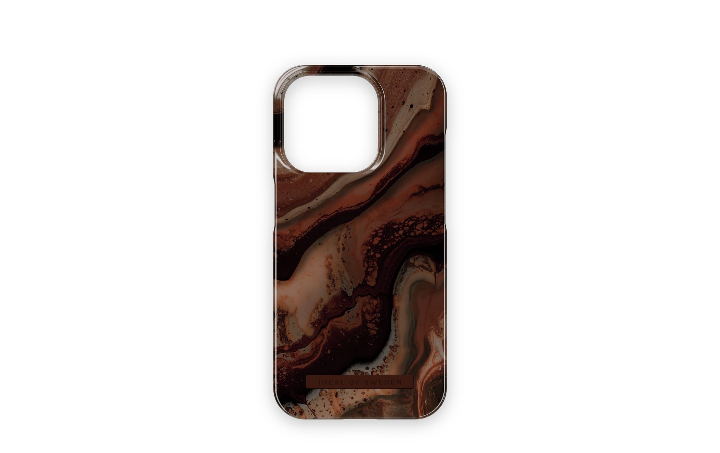 iDeal of Sweden Smartphone-Hülle »Dark Amber Marble iPhone 15 Pro«
